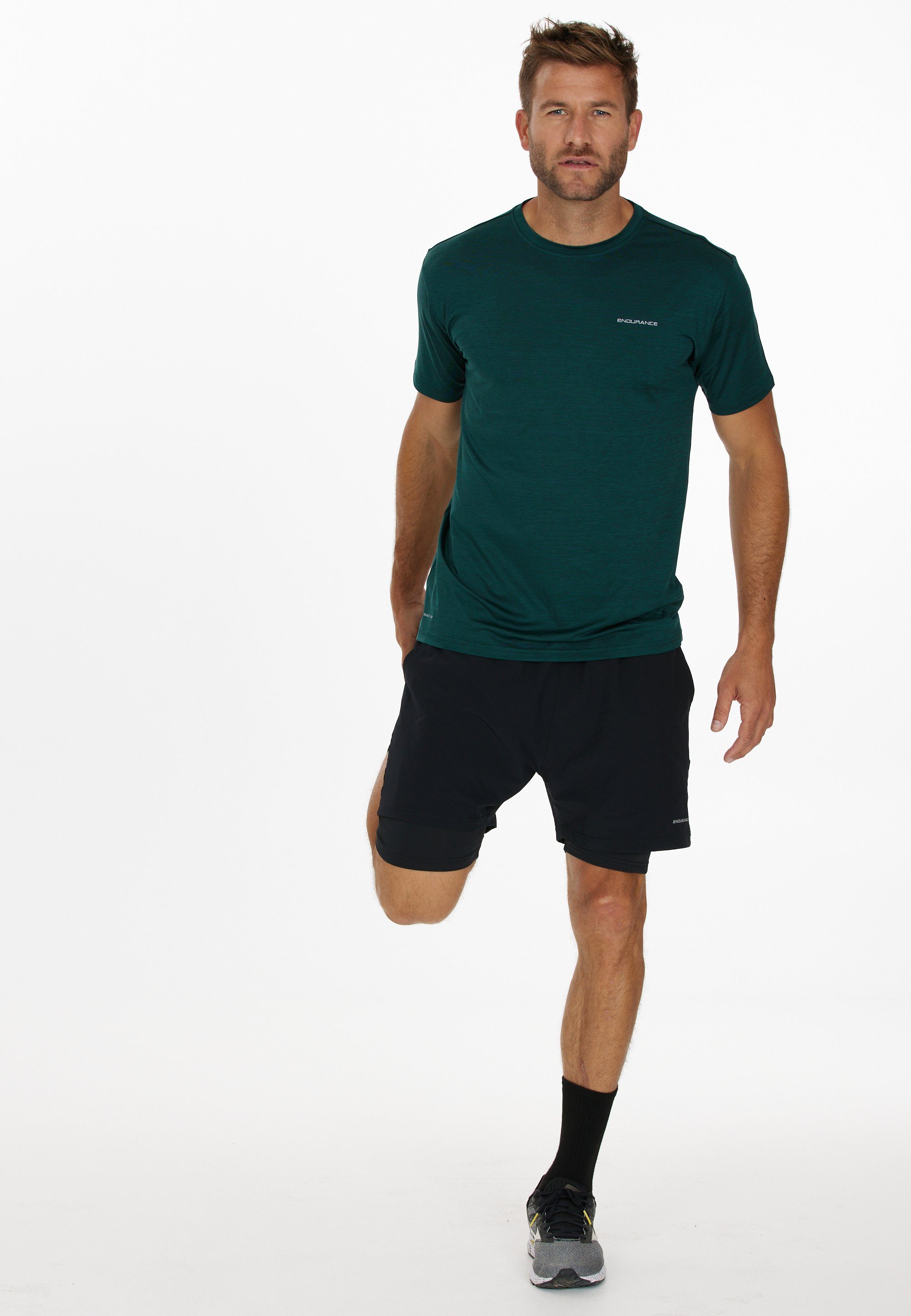 ENDURANCE Shorts Gatun im 2-in-1 Design mit Stretch und atmungsaktiver  Funktion