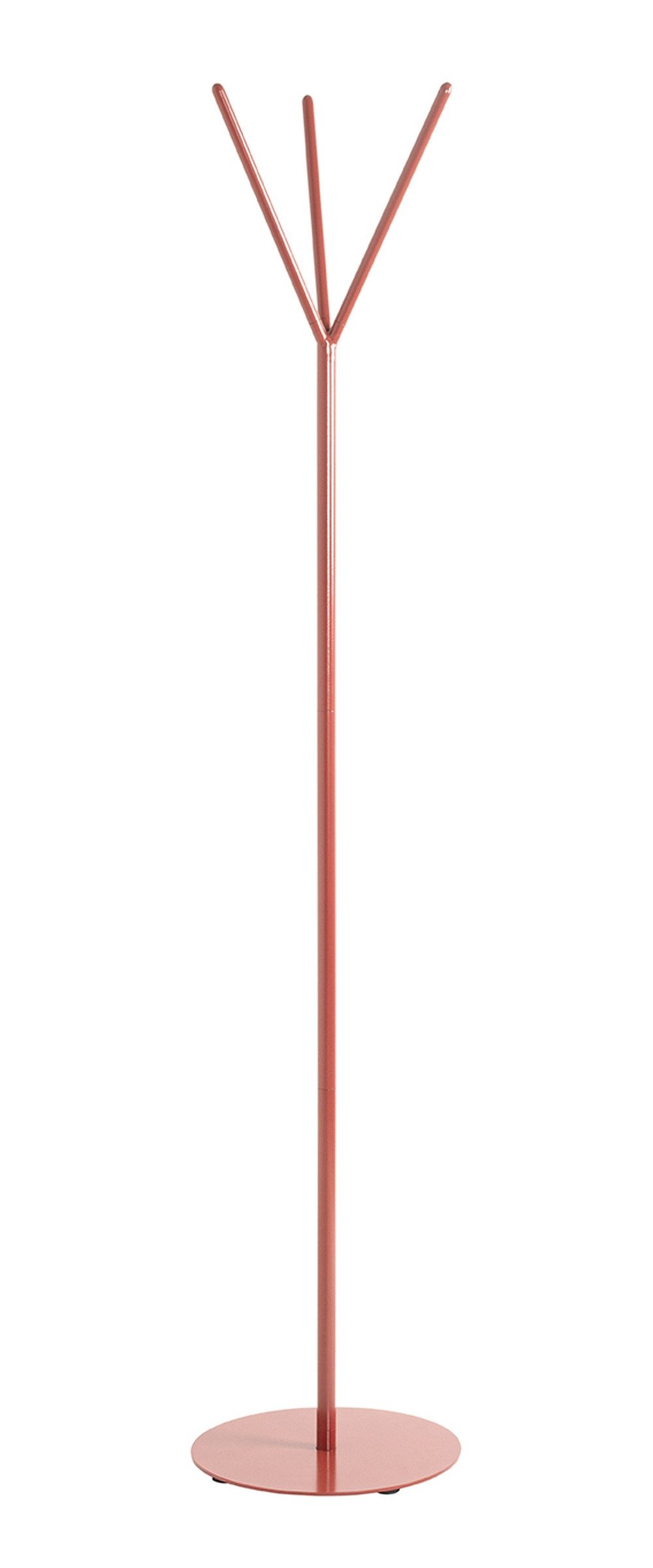 möbelando Garderobenständer in rot, Metall - 173x35cm (HxD)