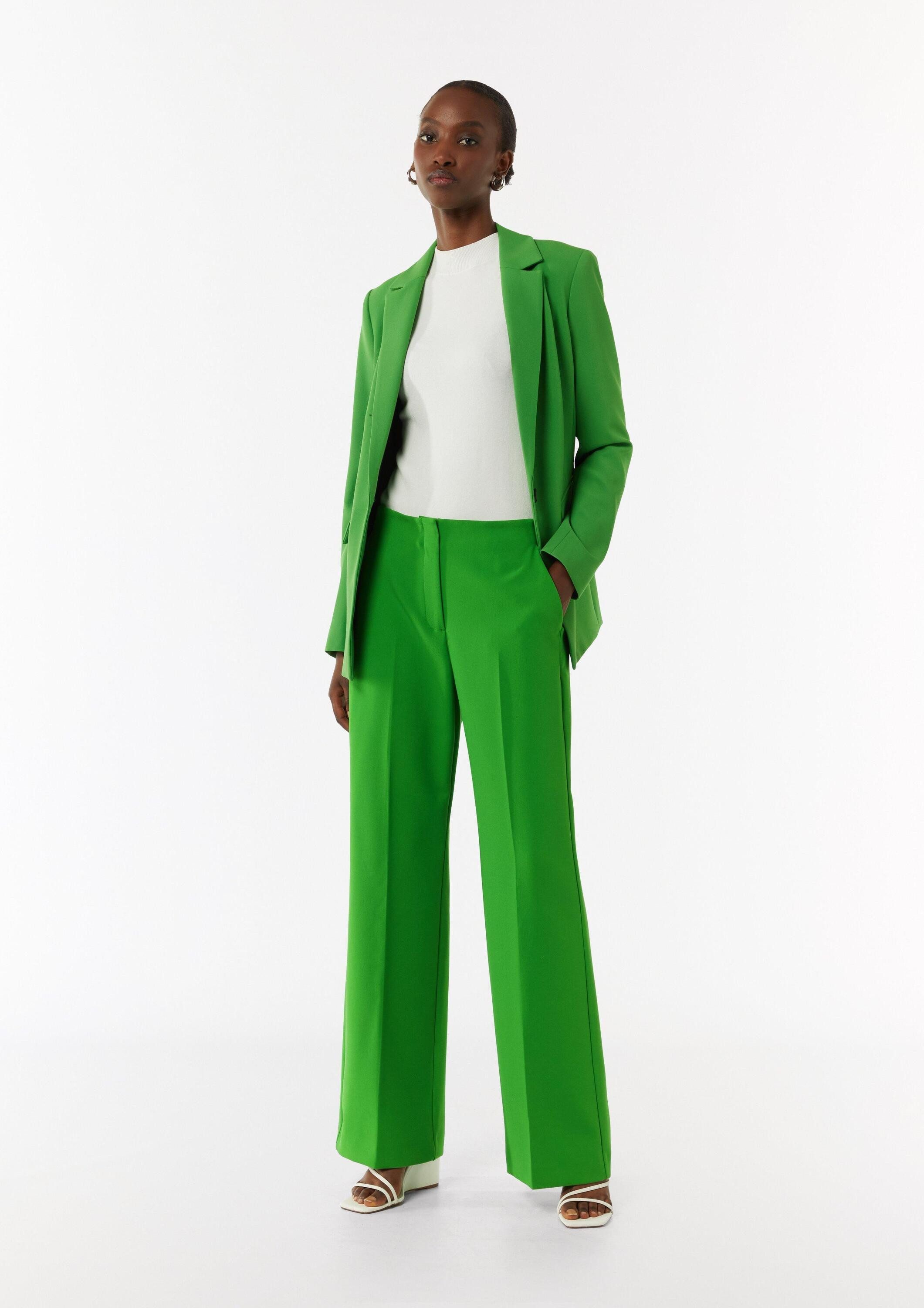 comma Chinos Hose Marlenehose mit mittelhohem Bund günstig online kaufen