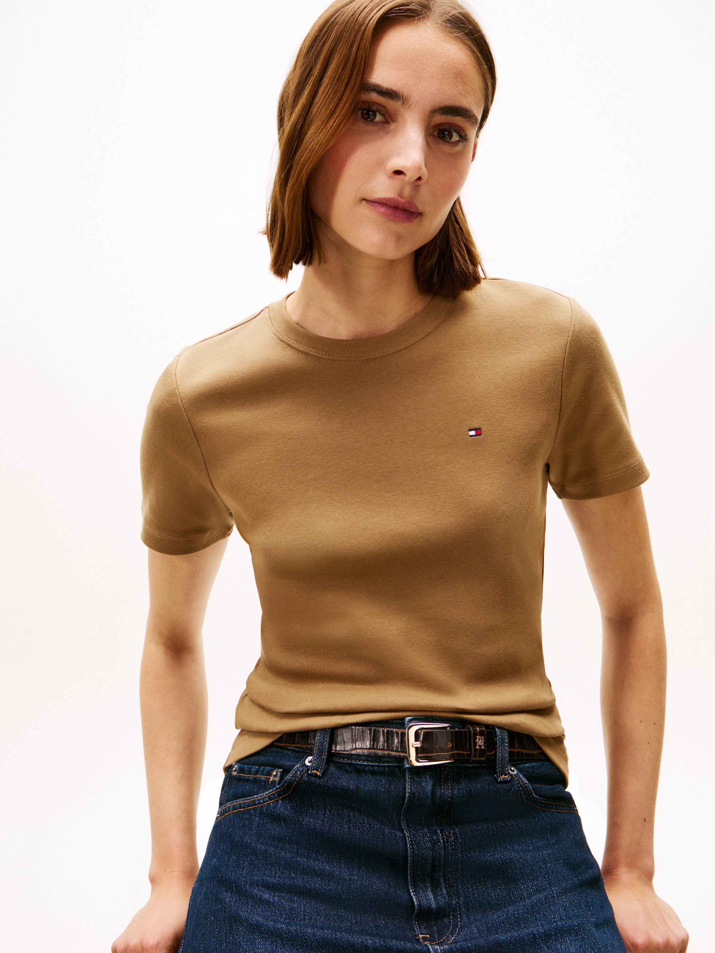 Tommy Hilfiger T-Shirt SLIM CODY C-NK SS Baumwolle, slim fit günstig online kaufen