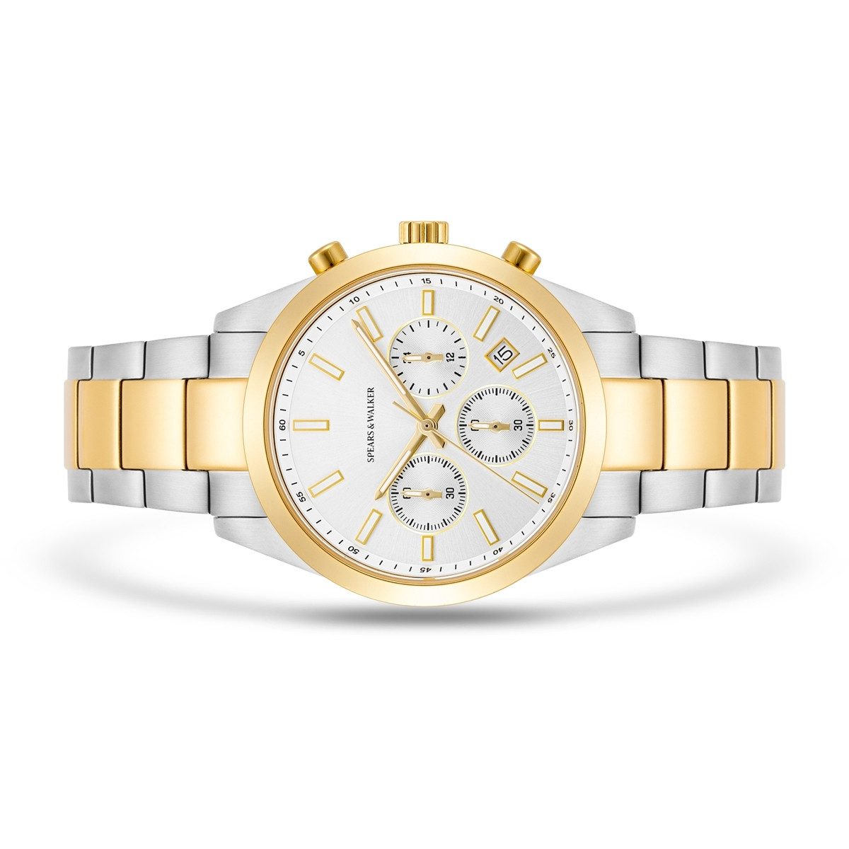 Spears & Walker Chronograph silber/gelbgold