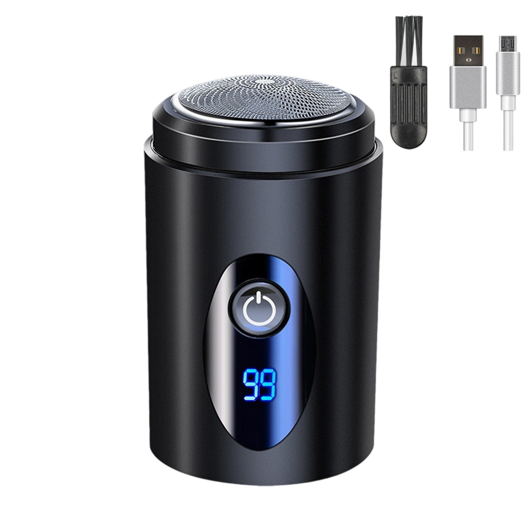 Senmudi Электробритва Mini Бритвы Herren Elektrisch, Tragbarer Mini Бритвы Herren Elektrisch, Tragbarer Mini Бритвы Herren Elektrisch, Folienrasierer Herren, USB-C Ladestation, wasserdicht, elektrorasierer für Bart & Gesicht