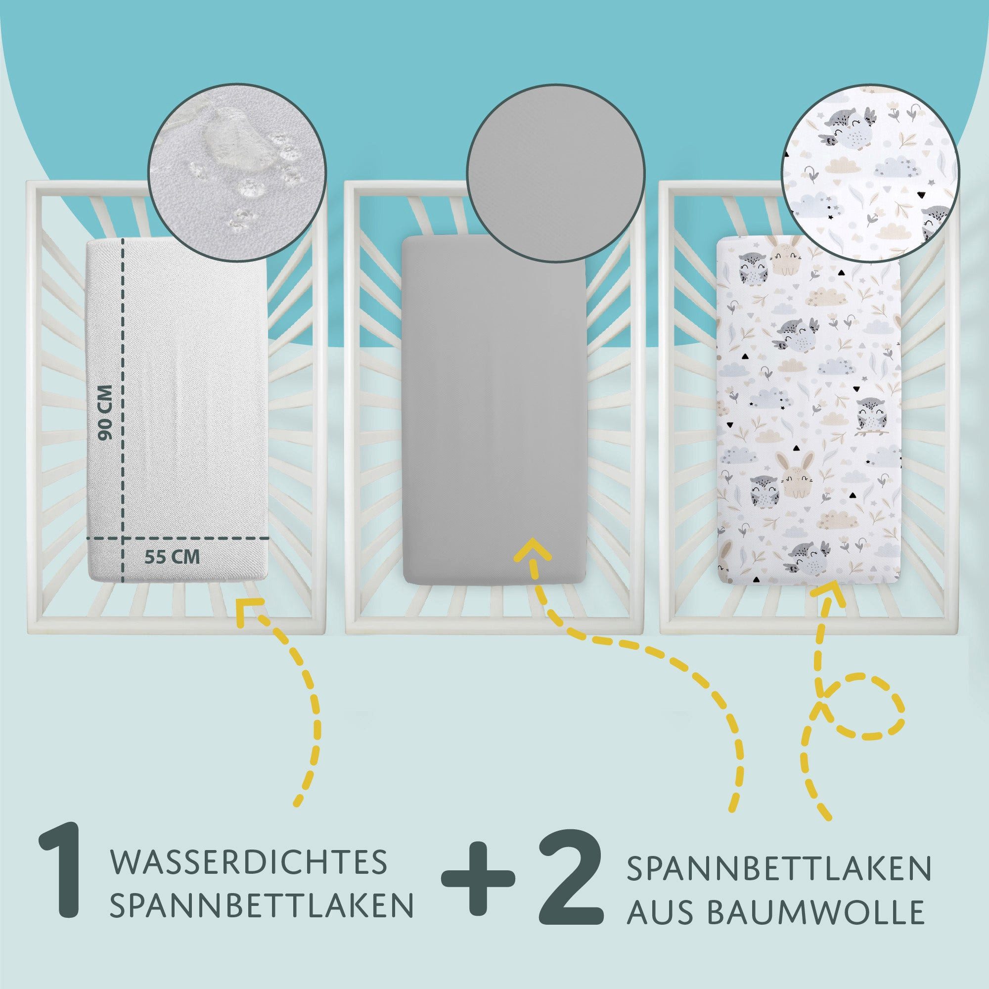Totsy Baby Spannbettlaken Spannbettlaken Kinderwagen Stubenwagen günstig online kaufen