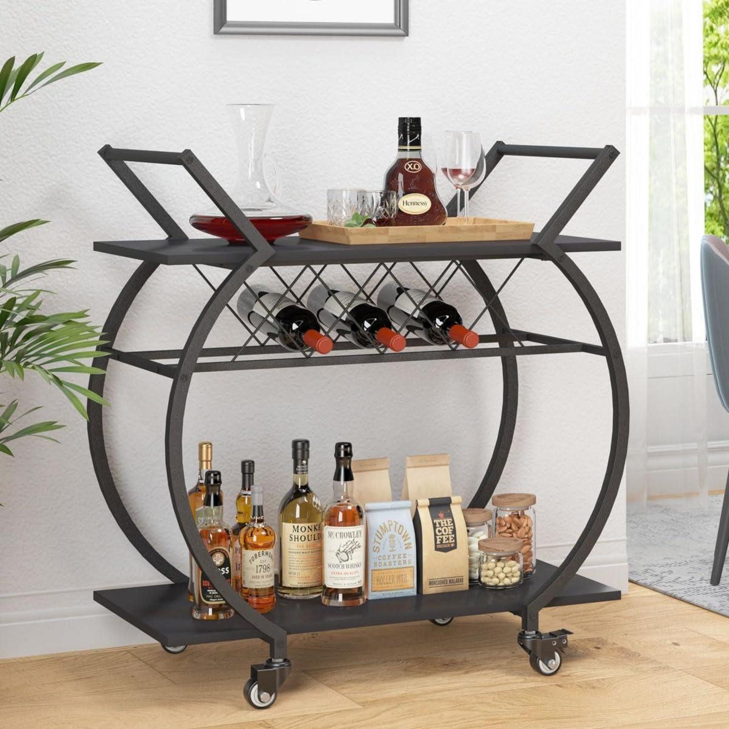 LuxusKollektion Bartisch Servierwagen mit Rollen und günstig online kaufen