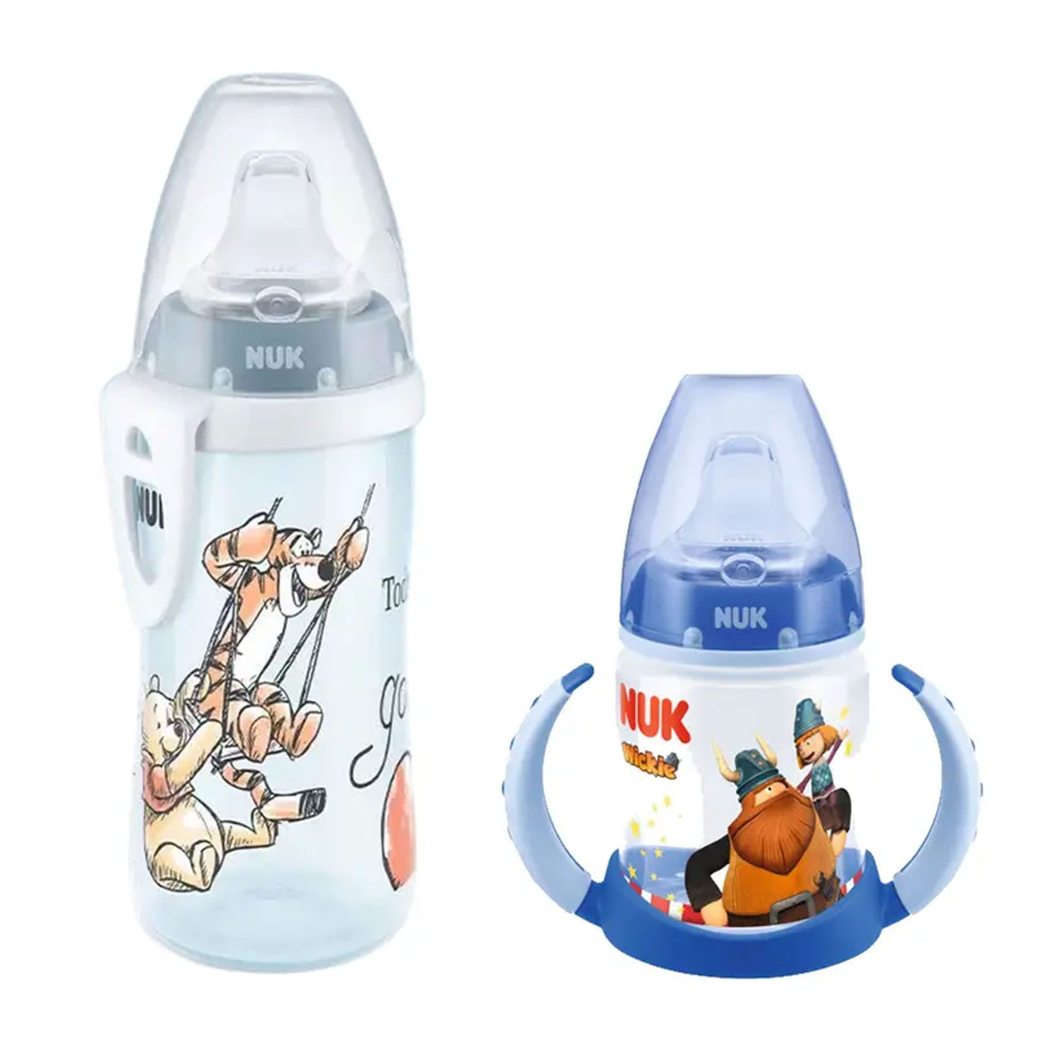 NUK Babyflasche NUK Babytrinklernflasche mit Active Cup 12M+ Auslaufsicherer