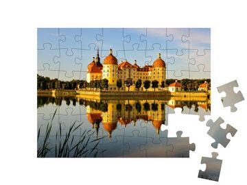 puzzleYOU Puzzle Historisches Jagdschloß Moritzburg, 48 Puzzleteile, puzzleYOU-Kollektionen Deutschland
