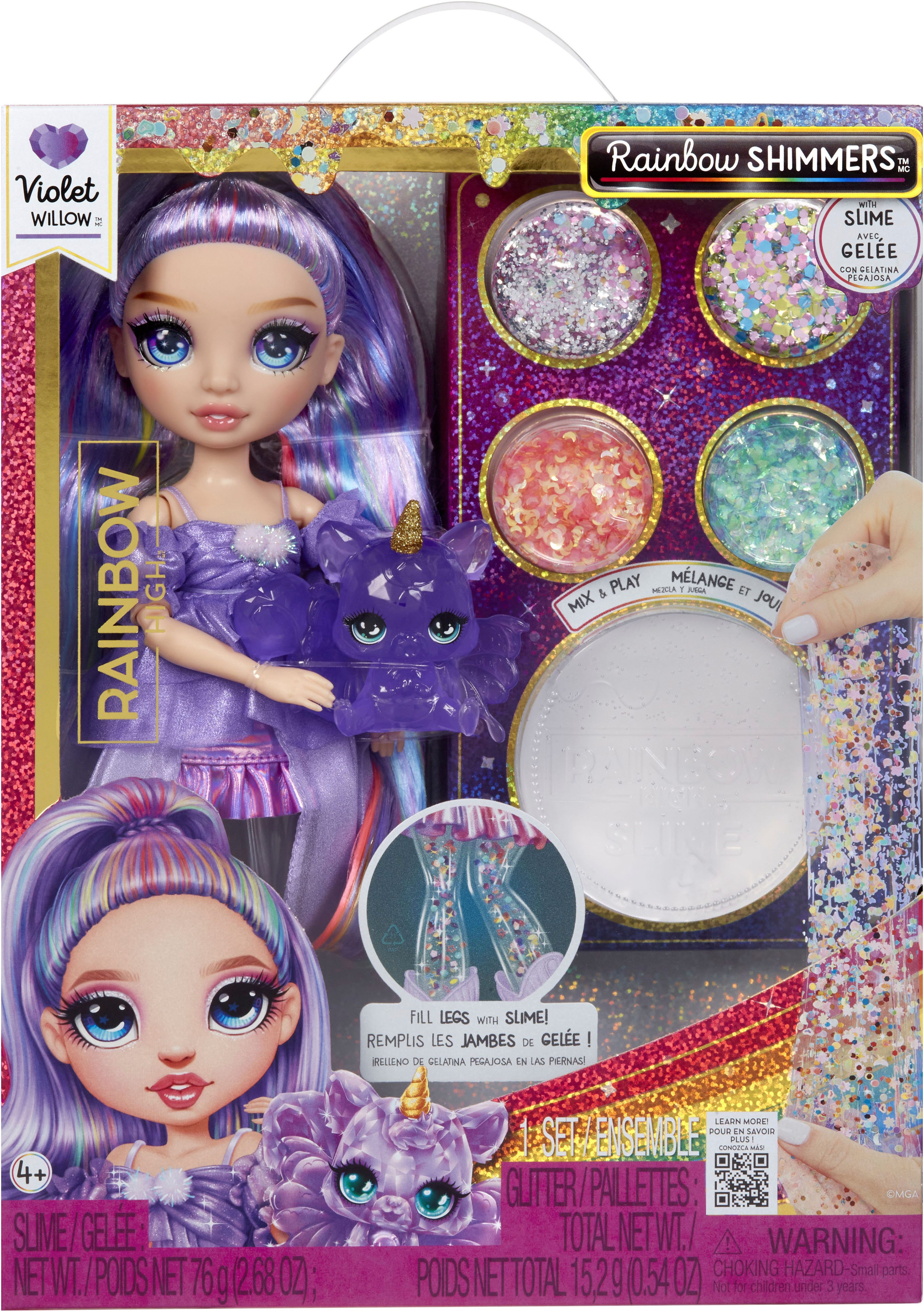 Rainbow High Anziehpuppe Rainbow Shimmers with Slime Fashion Doll, Violet (purple)