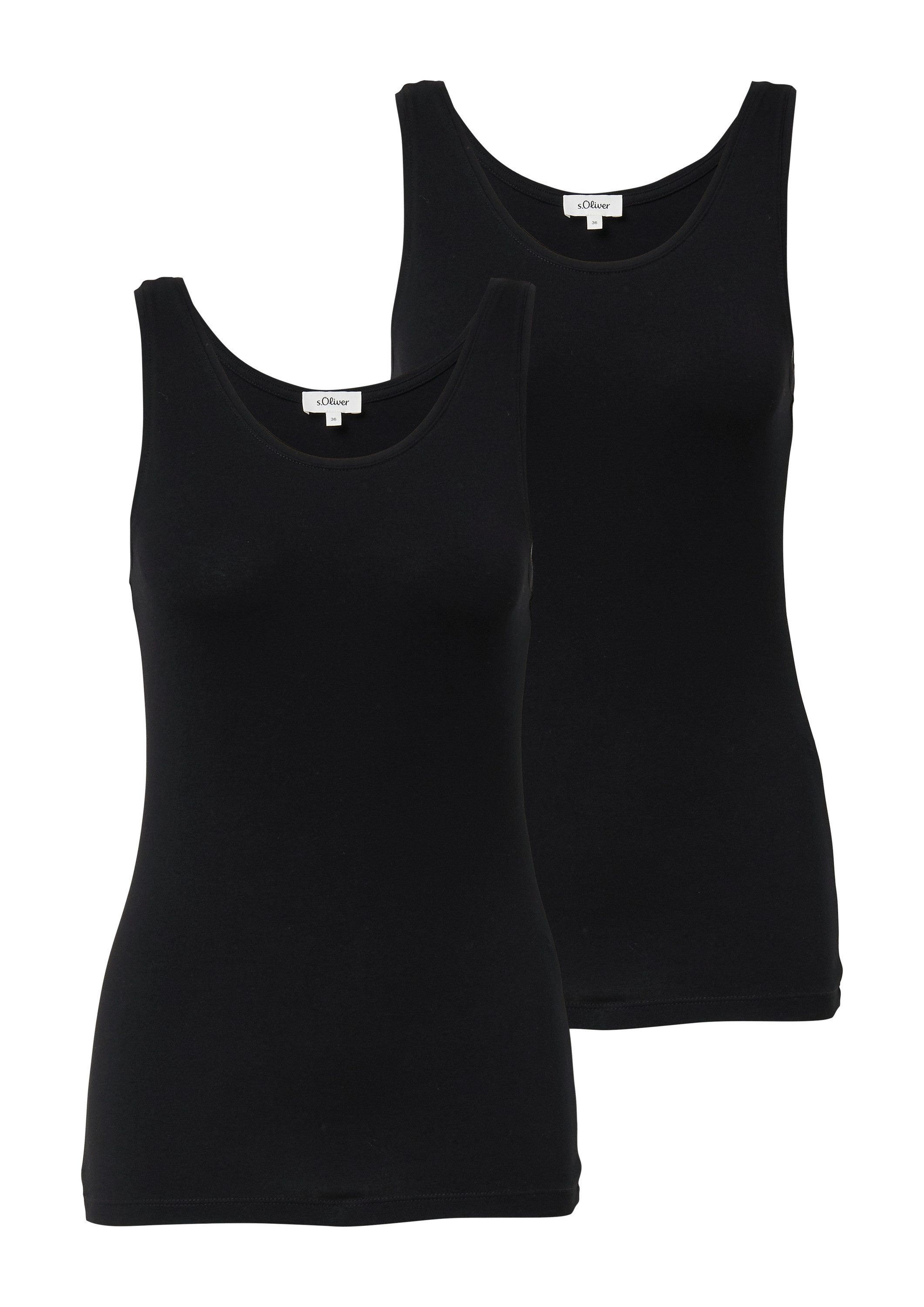 s.Oliver Muscleshirt T-Shirt Basic Top aus günstig online kaufen