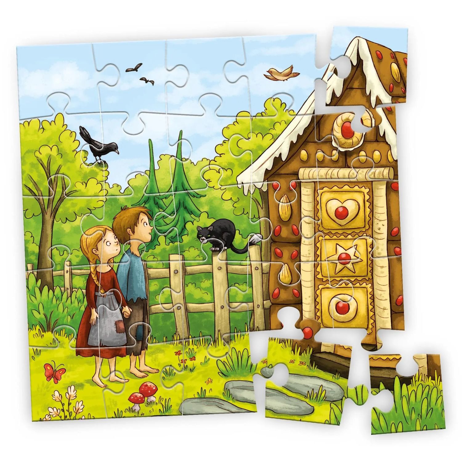 Magellan Puzzle 4 auf einen Streich - Meine Märchenpuzzle-Box mit CD, Puzzleteile