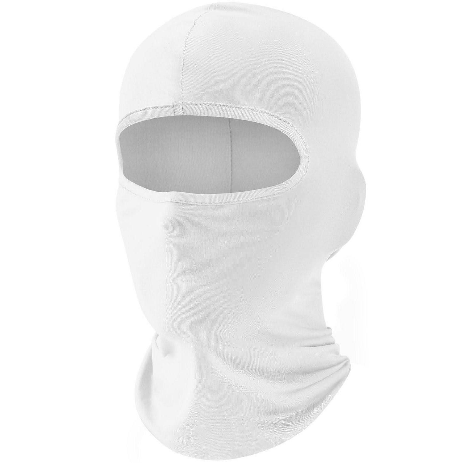 Sturmhaube Sturmhaube Balaclava Motorrad Skimaske UV Schutz Einheitsgröße Weiß