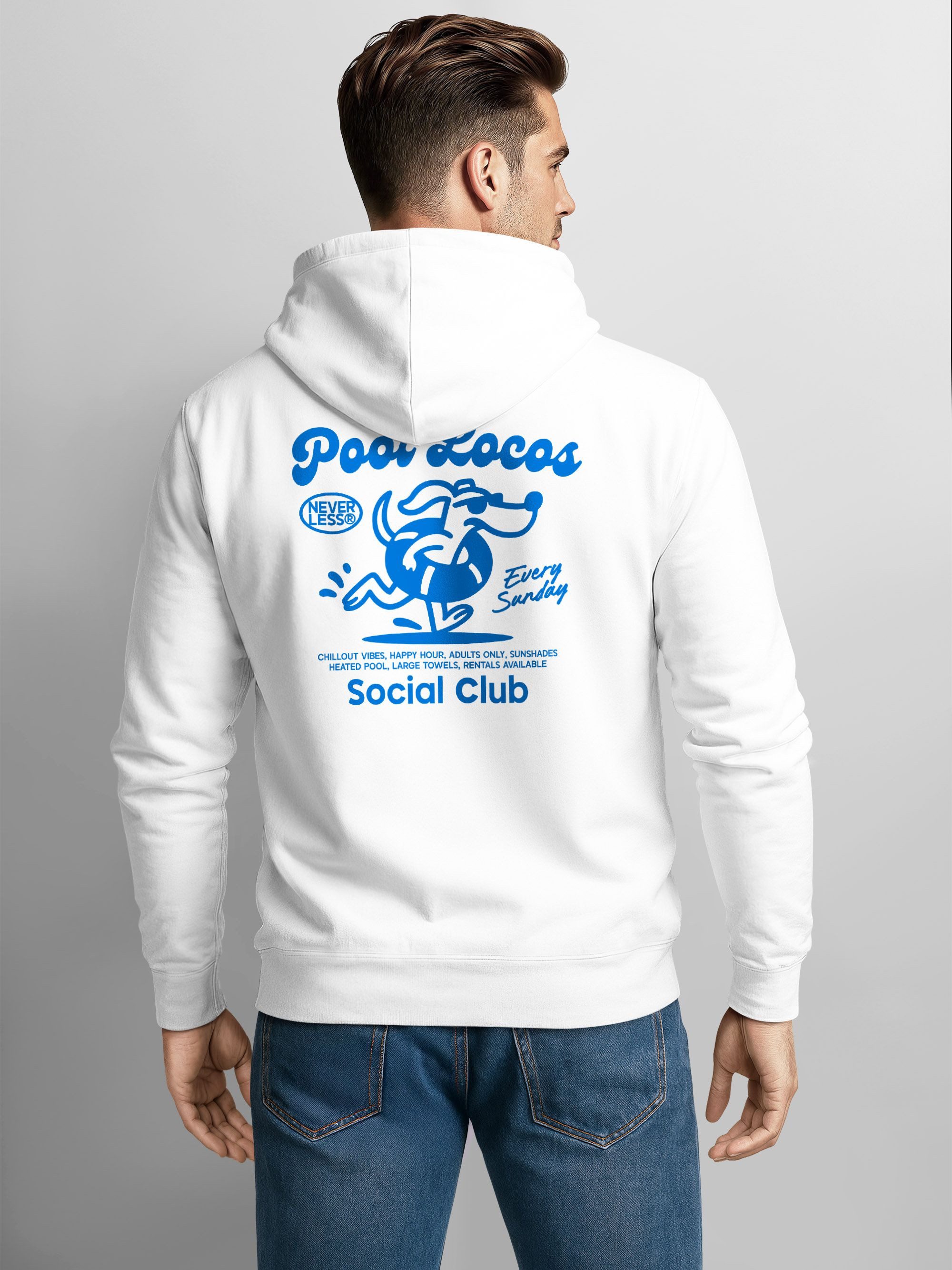Sweatjacke Neverless® Herren Sweatjacke Backprint Grafik Design Zipjacke