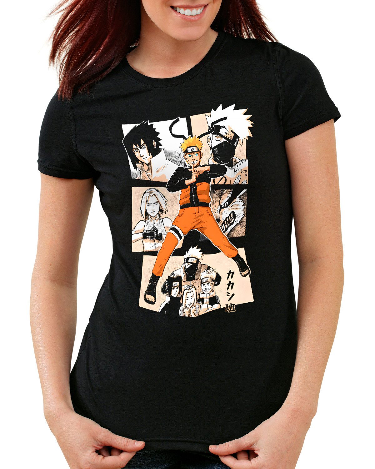 style3 T-Shirt Ninja Comic kakashi sasuke günstig online kaufen