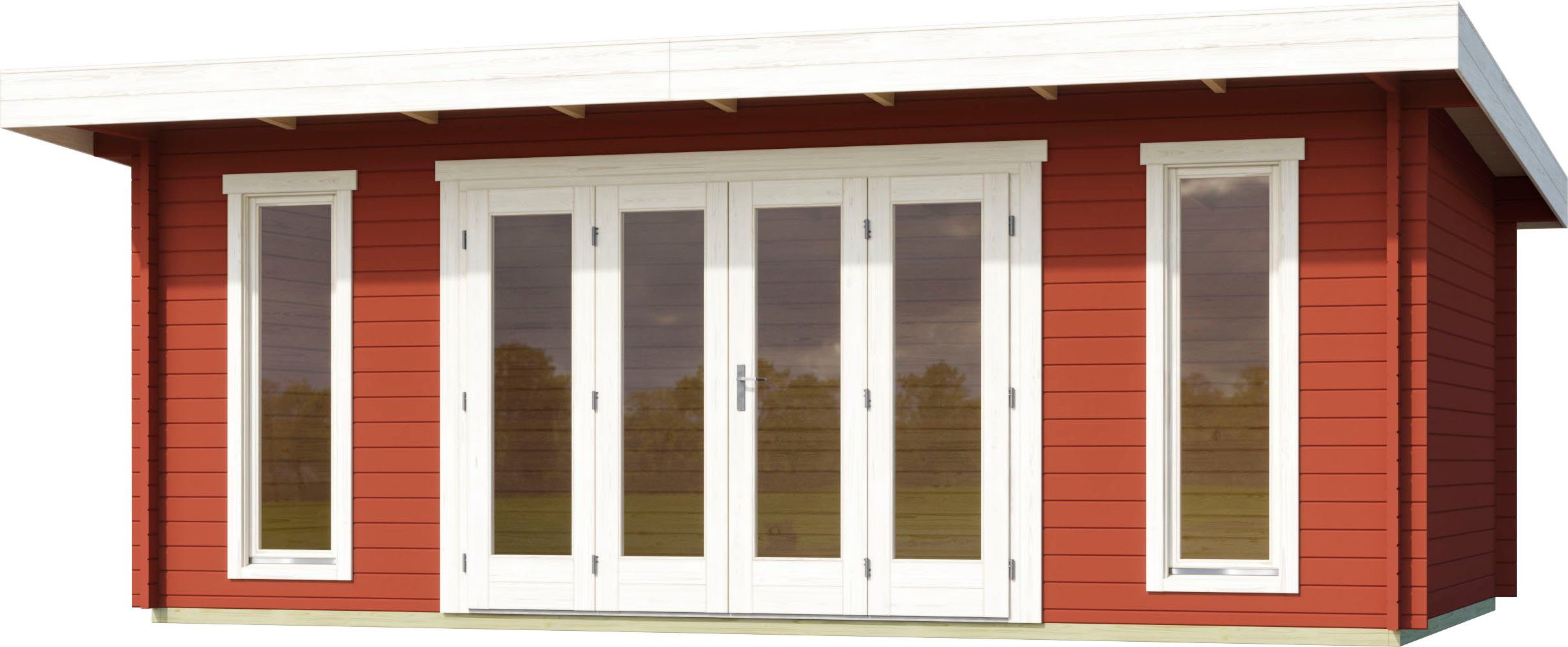 LASITA MAJA Gartenhaus SUSSEX, BxT: 630x470 cm, (Set, inkl. Fussbodenbretter zum verlegen)