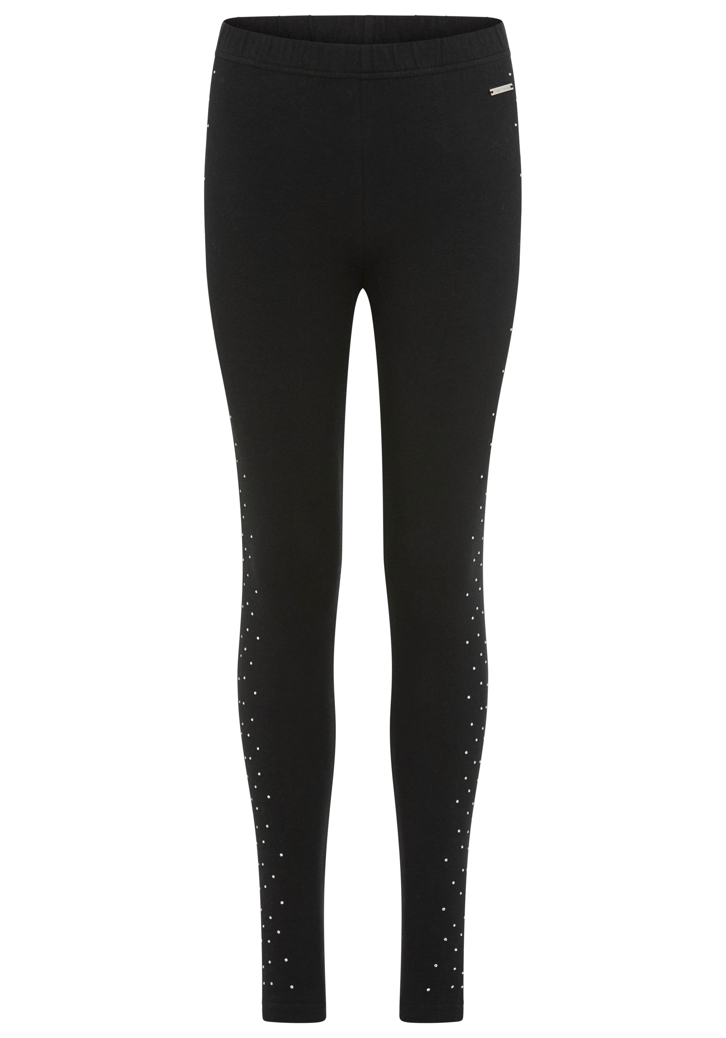 Bruno Banani Leggings mit glitzernden Strass-Steinen an der Seite, für Mädchen Für TEENS. Glitzer-Leggings – Bild 5 von 5