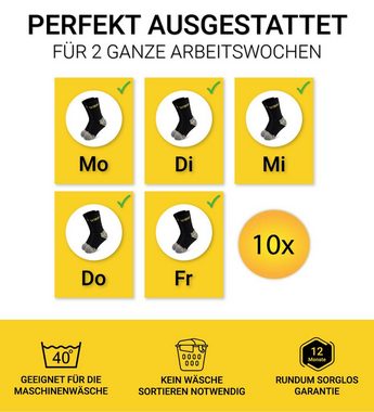 OCCULTO Basicsocken Herren Arbeitssocken 10er Pack (Modell: Karl) (10-Paar)