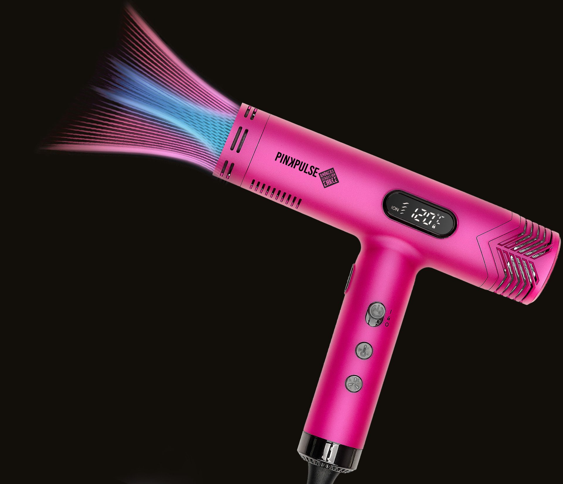 EFALOCK Professional Haartrockner Efalock Haartrockner, 2400 W, Set mit Haartrockner und Zubehör, Ionentechnologie, Kaltluftfunktion, Überhitzungsschutz