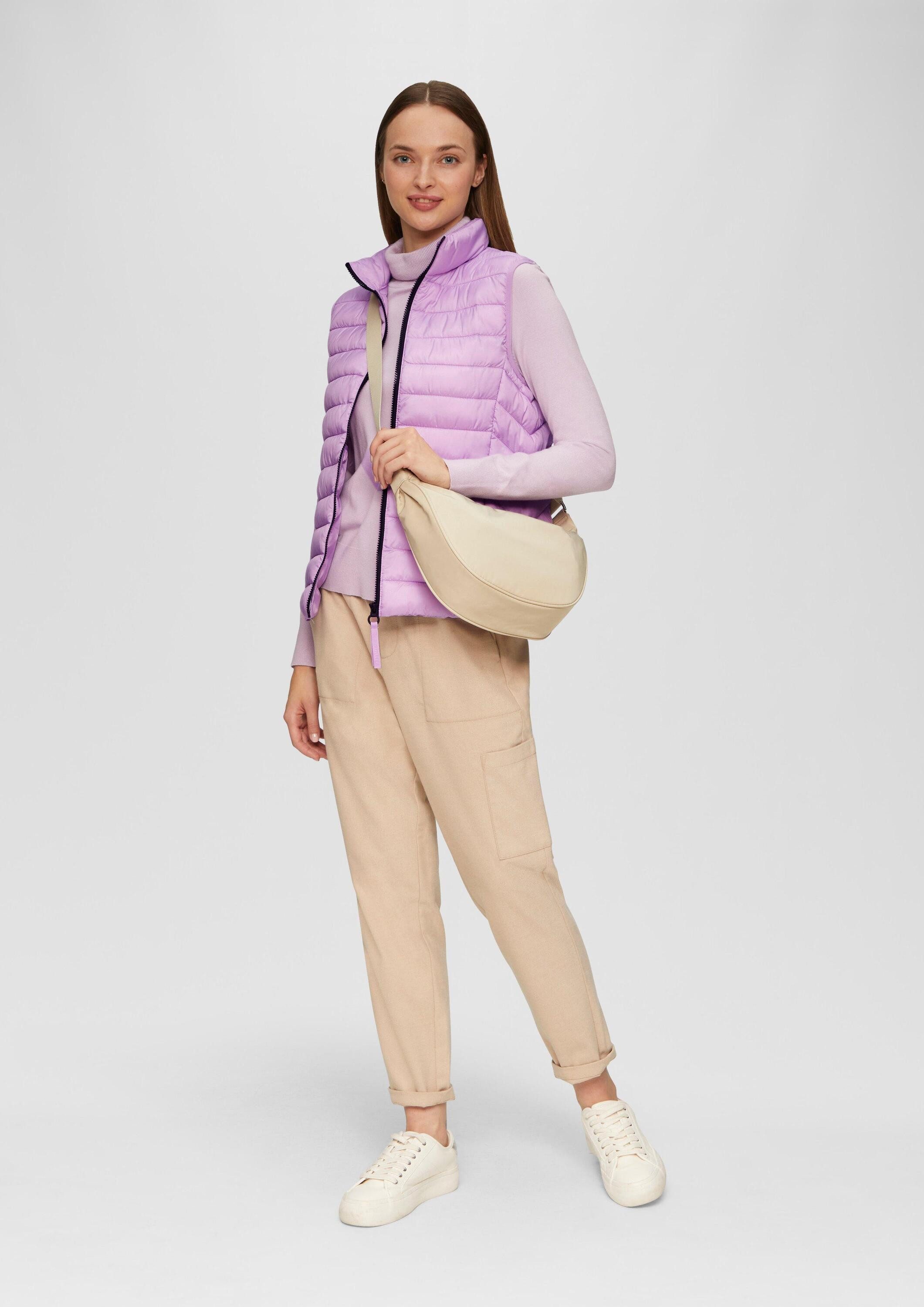 s.Oliver Outdoorjacke Outdoor-Weste Leichte Weste mit Steppung und Stehkragen – Bild 5 von 5