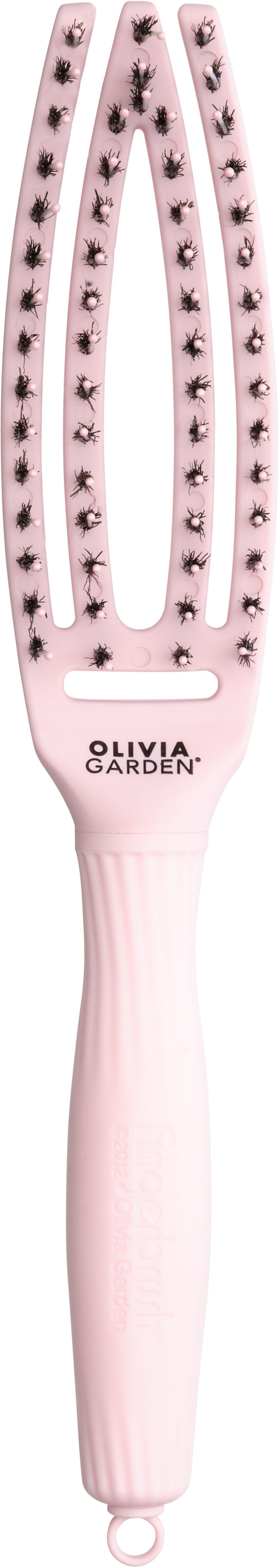 OLIVIA GARDEN Haarentwirrbürste small Pink Fingerbrush Combo