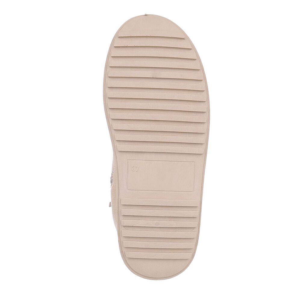 Ital-Design Damen Snowboots Freizeit Snowboots (87214470) Flach Plateaustiefeletten in Beige