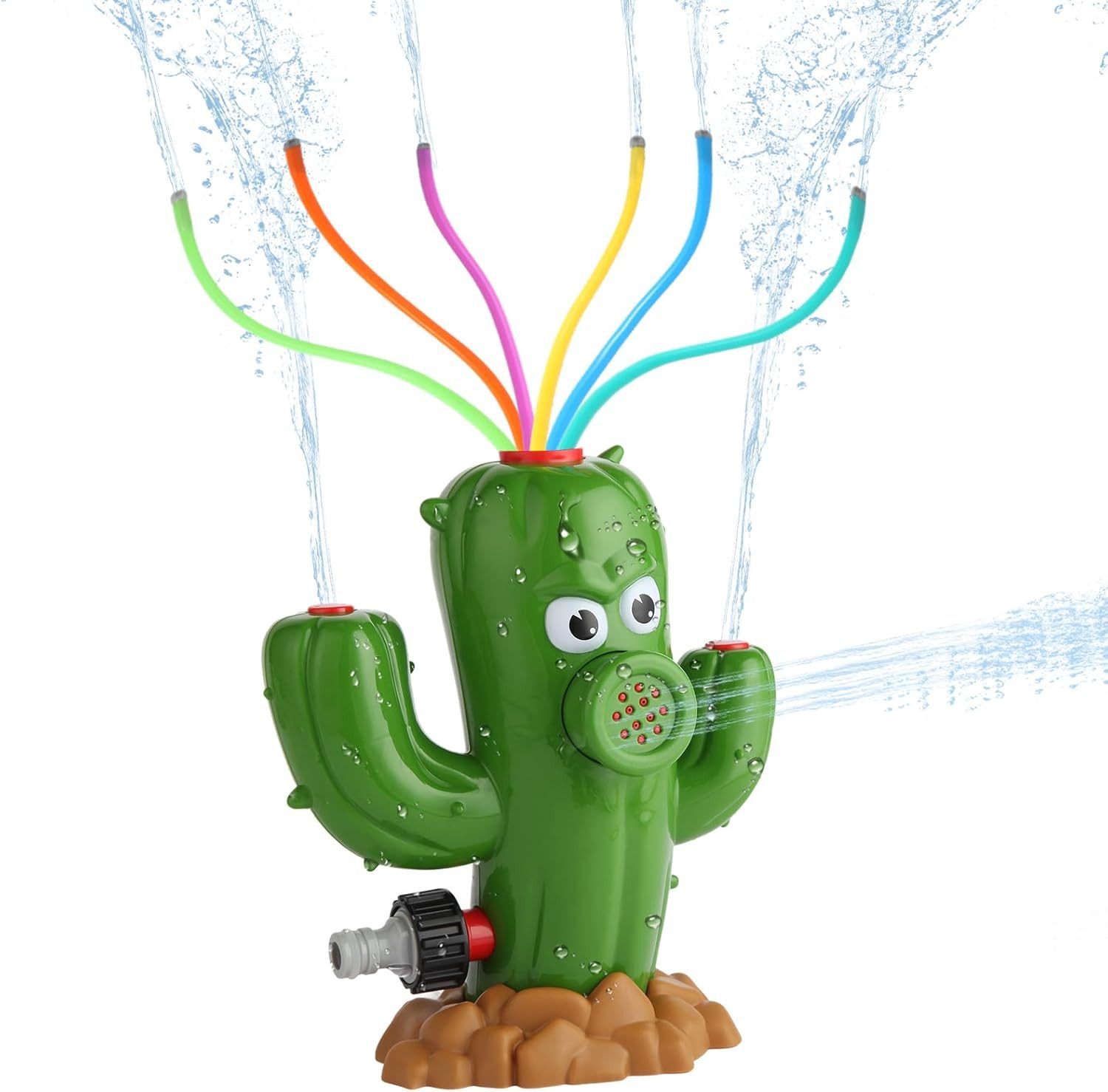 FOUORTUNATE-BEE Kinder-Gartenset Kaktus-Wassersprinkler für Kinder – Spielspaß im Freien, Garten-Wasserspielzeug für erfrischende Sommertage