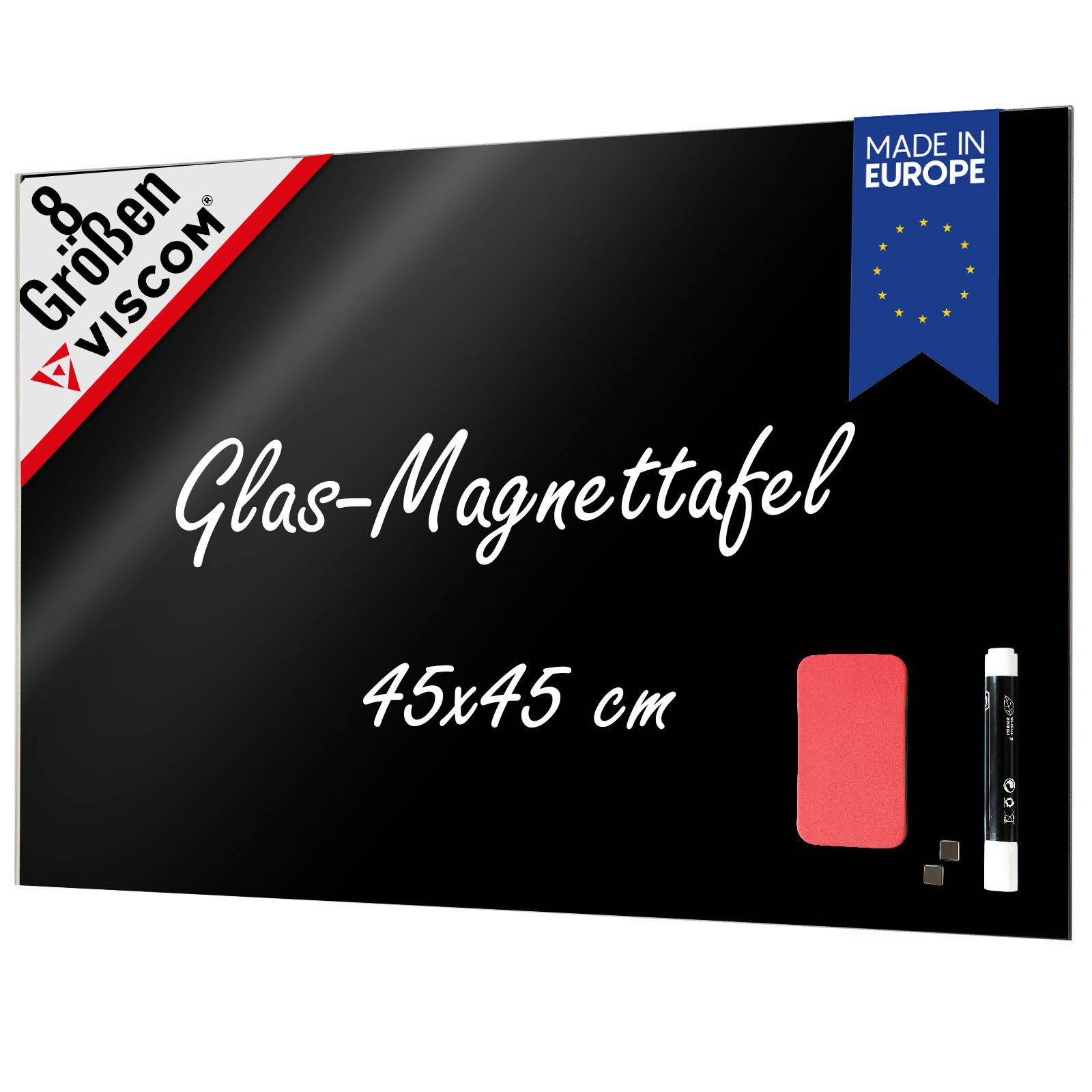 Viscom Magnettafel MIO, Glas-Magnettafel - beschreibbar & trocken abwischba günstig online kaufen