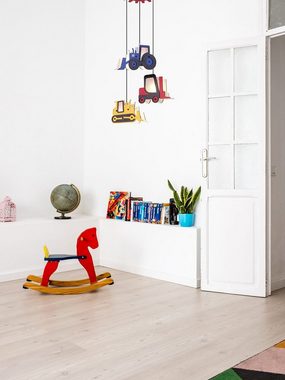 Globo Hängeleuchte Hängeleuchte Kinderzimmer Pendelleuchte Kinderlampe Hängelampe, hängend, Baufahrzeuge, Beleuchtung, LED wechselbar, Warmweiß, Pendellampe, Junge, Mädchen, Baby