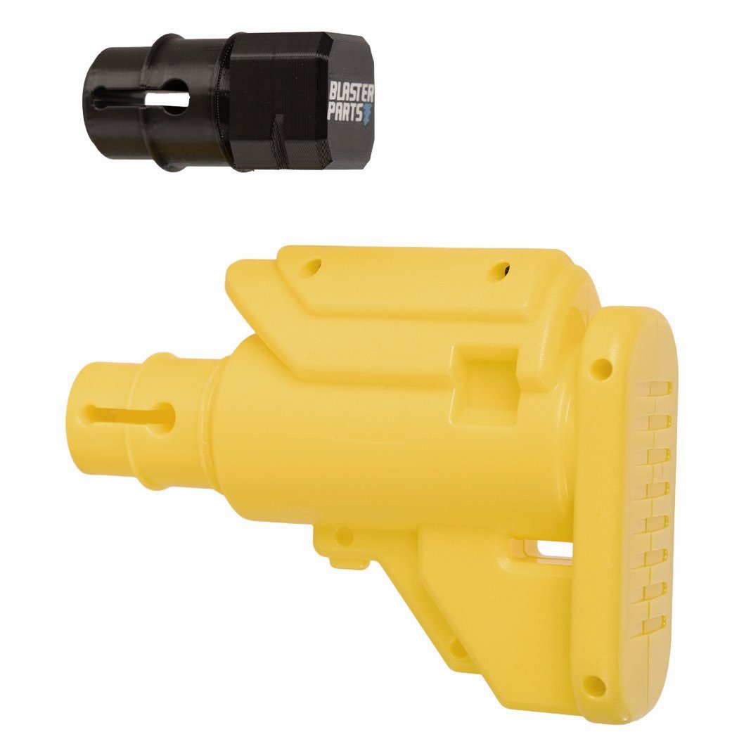 Blasterparts Blaster Schulterstützen-Adapter für NERF Fortnite Legendar, Dieser 3D-gedruckte Adapter ersetzt die kurze Original-Schulterstütze