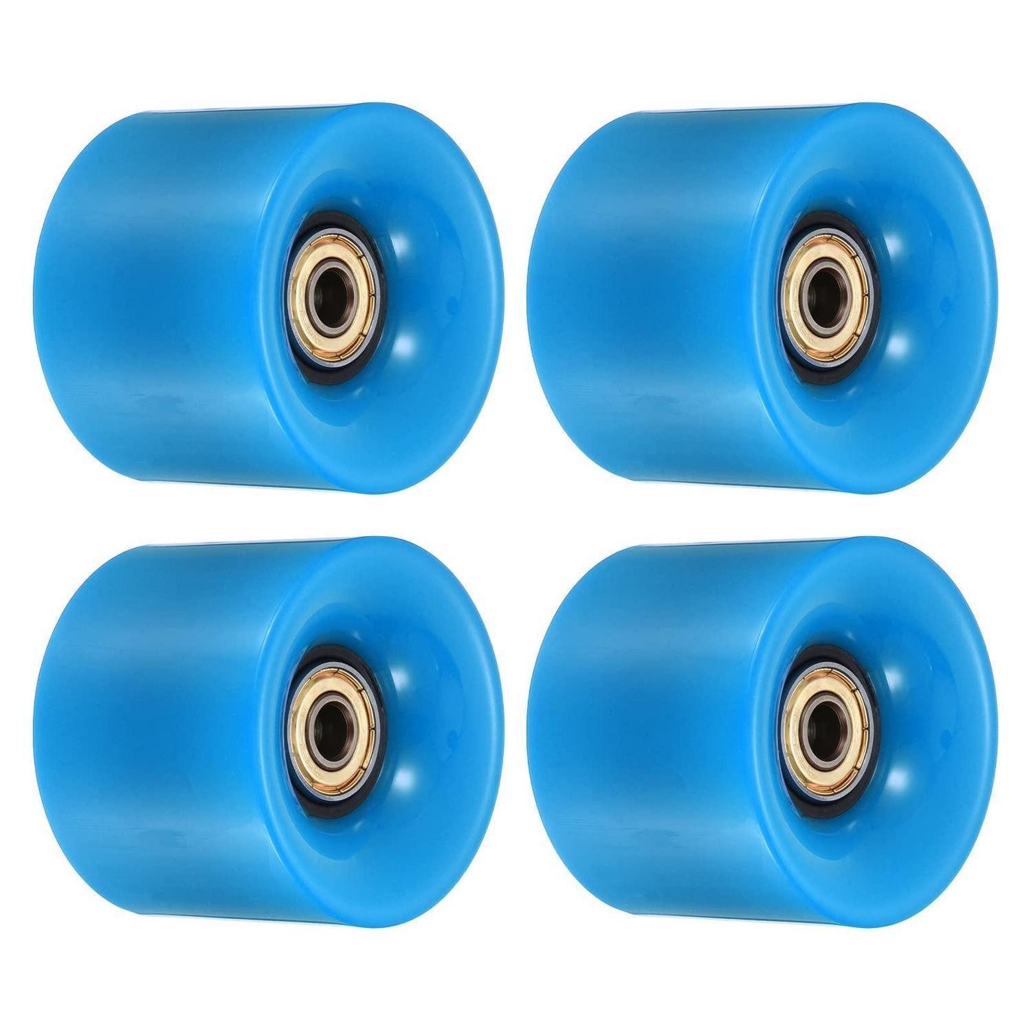 LuxusKollektion Skateboard Skateboard Rollen 45x60mm PU 80A Schwarz Gold Blau (4-St)