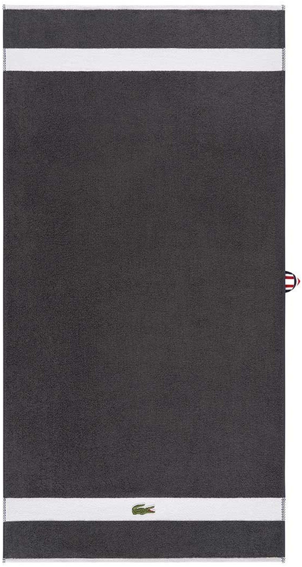 Lacoste Duschtuch LCASUAL, Frottier (1-St), mit Label-Applikationen und Bordüre
