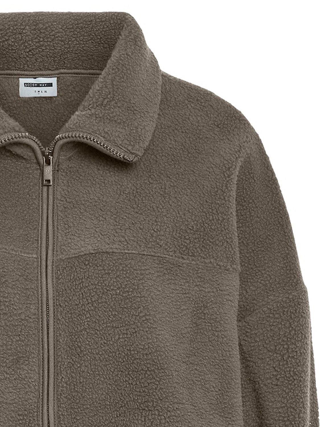 Noisy may Blouson Fleecejacke mit Reißverschluss und verlängertem Rückentei günstig online kaufen