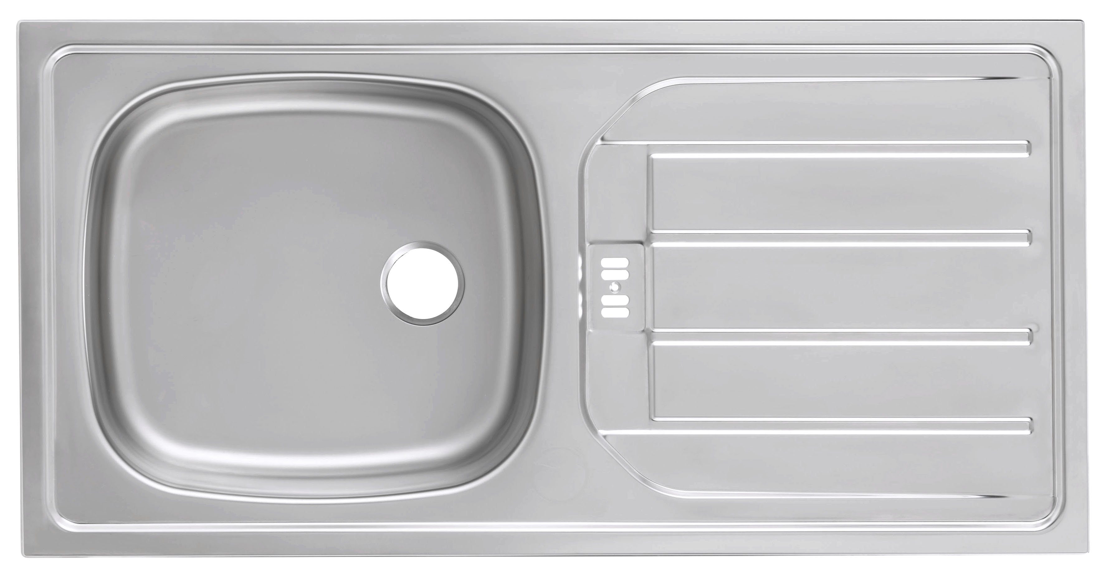 HELD MÖBEL Küchenzeile Brindisi, mit | Hochglanz/weiß weiß Breite E-Geräten, weiß 210 cm