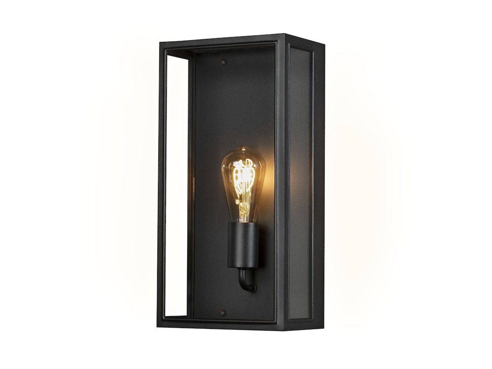 KONSTSMIDE LED Außen-Wandleuchte, LED wechselbar, warmweiß, Große Wand-laterne Landhausstil, Fassadenbeleuchtung Haus-wand Schwarz. Reduzierter Preis € 96,99. Unverbindliche Preisempfehlung € 137,95