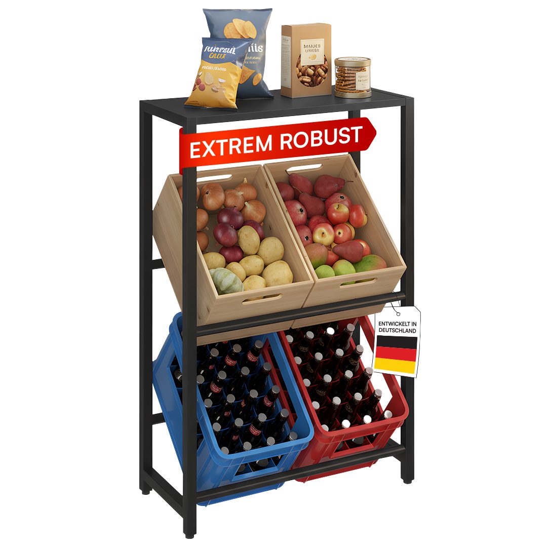 STEELSØN Flaschenregal Macondo mit Ablage, 4 günstig online kaufen