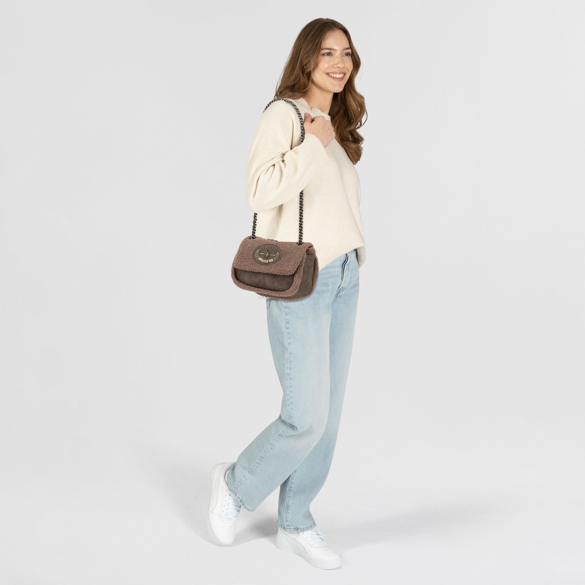 U.S. Polo Assn. Schultertasche Holly, Polyurethan günstig online kaufen