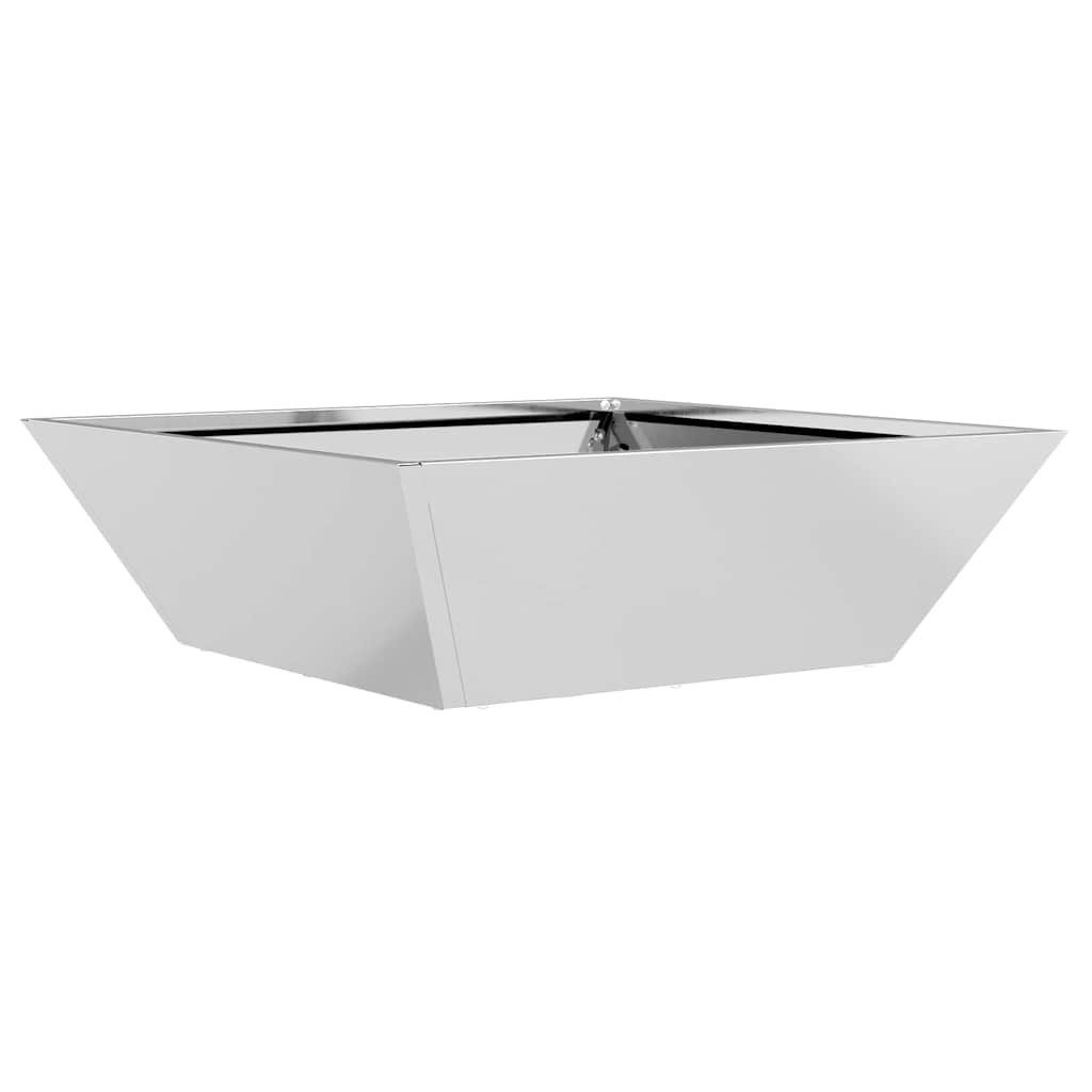 vidaXL Blumentopf Garten Schüssel Pflanzer Silber günstig online kaufen