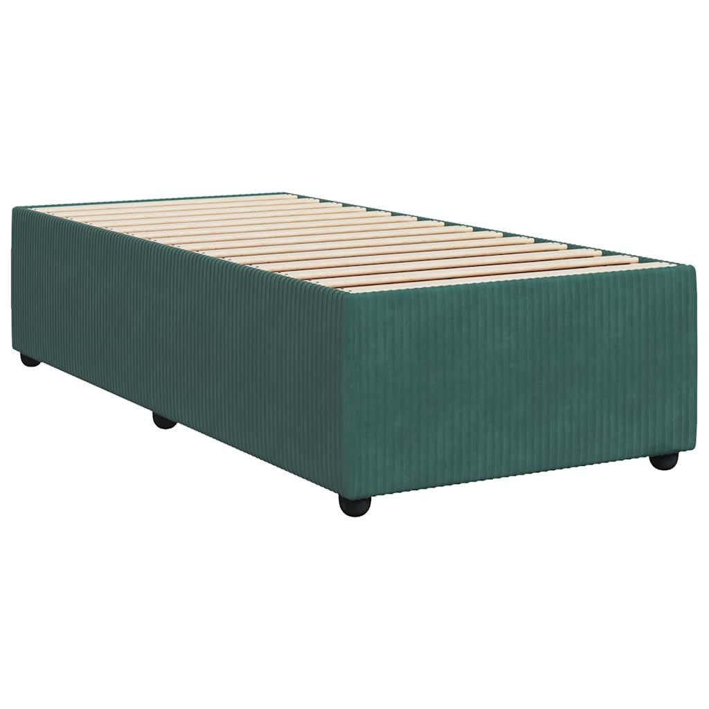 vidaXL Bett Bettgestell ohne Matratze Dunkelgrün günstig online kaufen