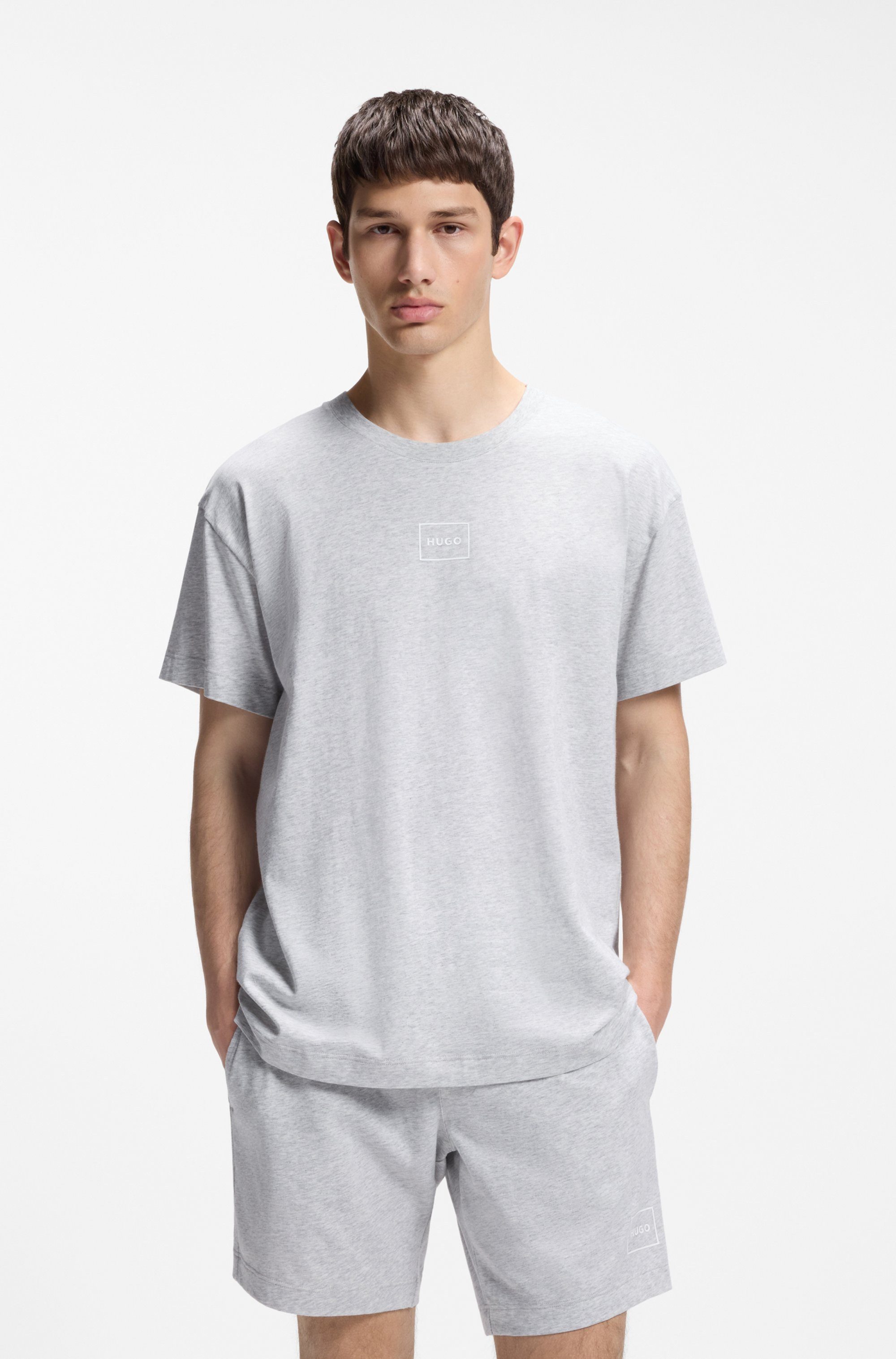 HUGO T-Shirt Laze T-Shirt mit Rundhalsausschnitt
