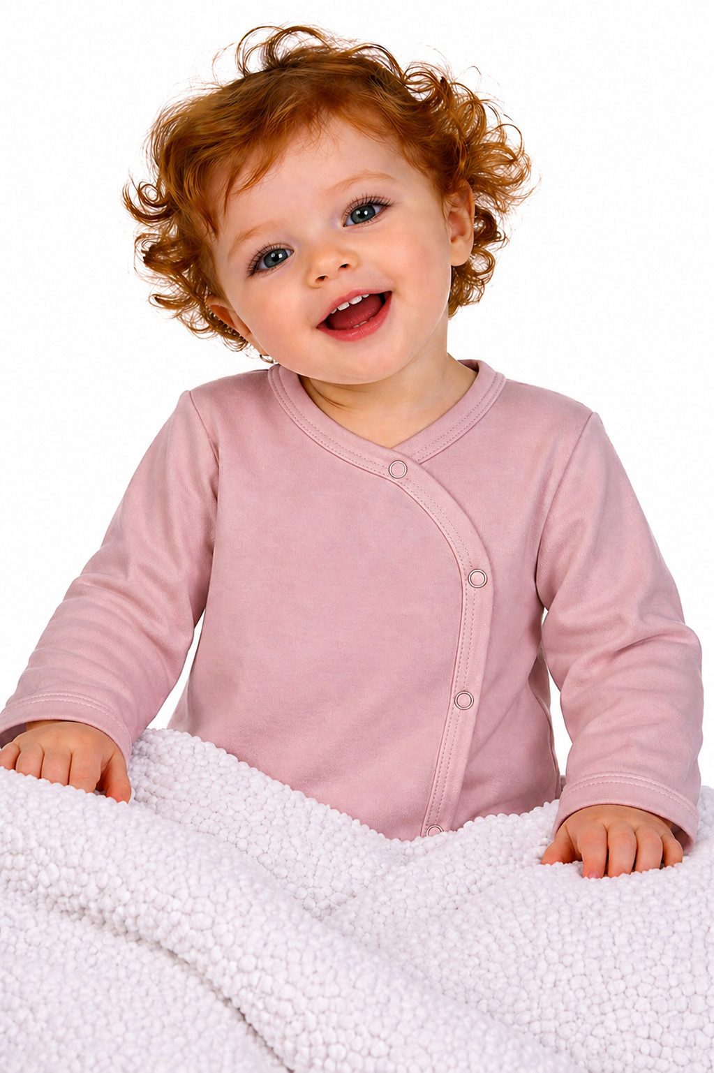 La Bortini Wickelbody Body Langarmbody mit Kratzschutz Erstlingsbody neutral (1 Stück, für Neugeborene Jungen und Mädchen) aus Baumwolle, 44 50 56 62 68 74 80