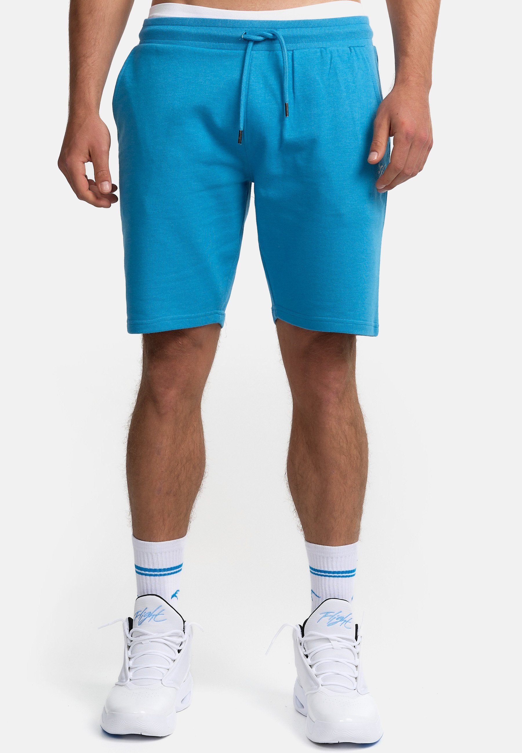 Indicode Sweatshorts Herren Eckerd Sweat Shorts Herrenshorts aus elastischer Baumwoll-Qualität