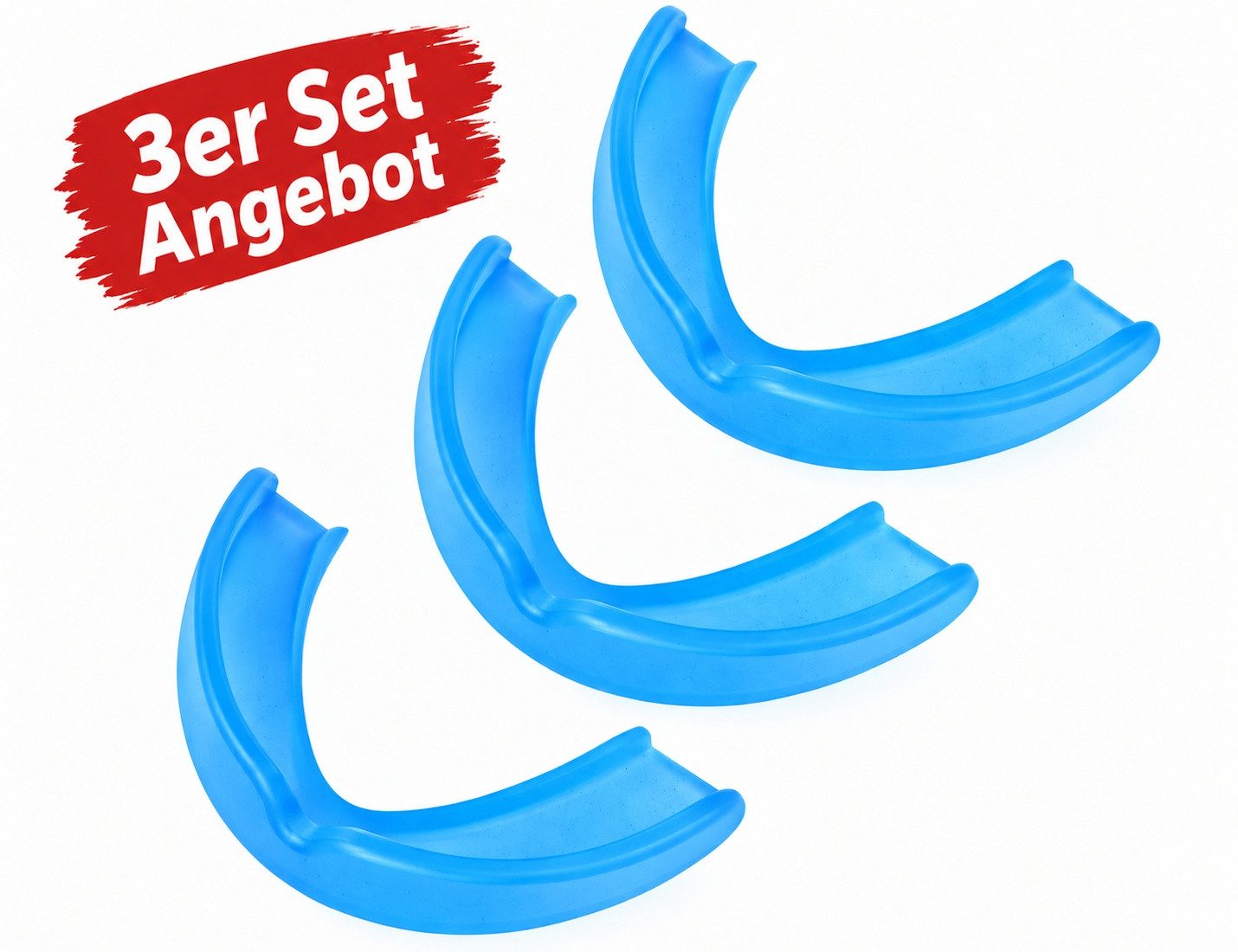 BAY-Sports Zahnschutz 3x Spar Set Kinder Zahnschützer Mundschutz BUNT Sport Mundschutz, Kids bis 12 Jahre