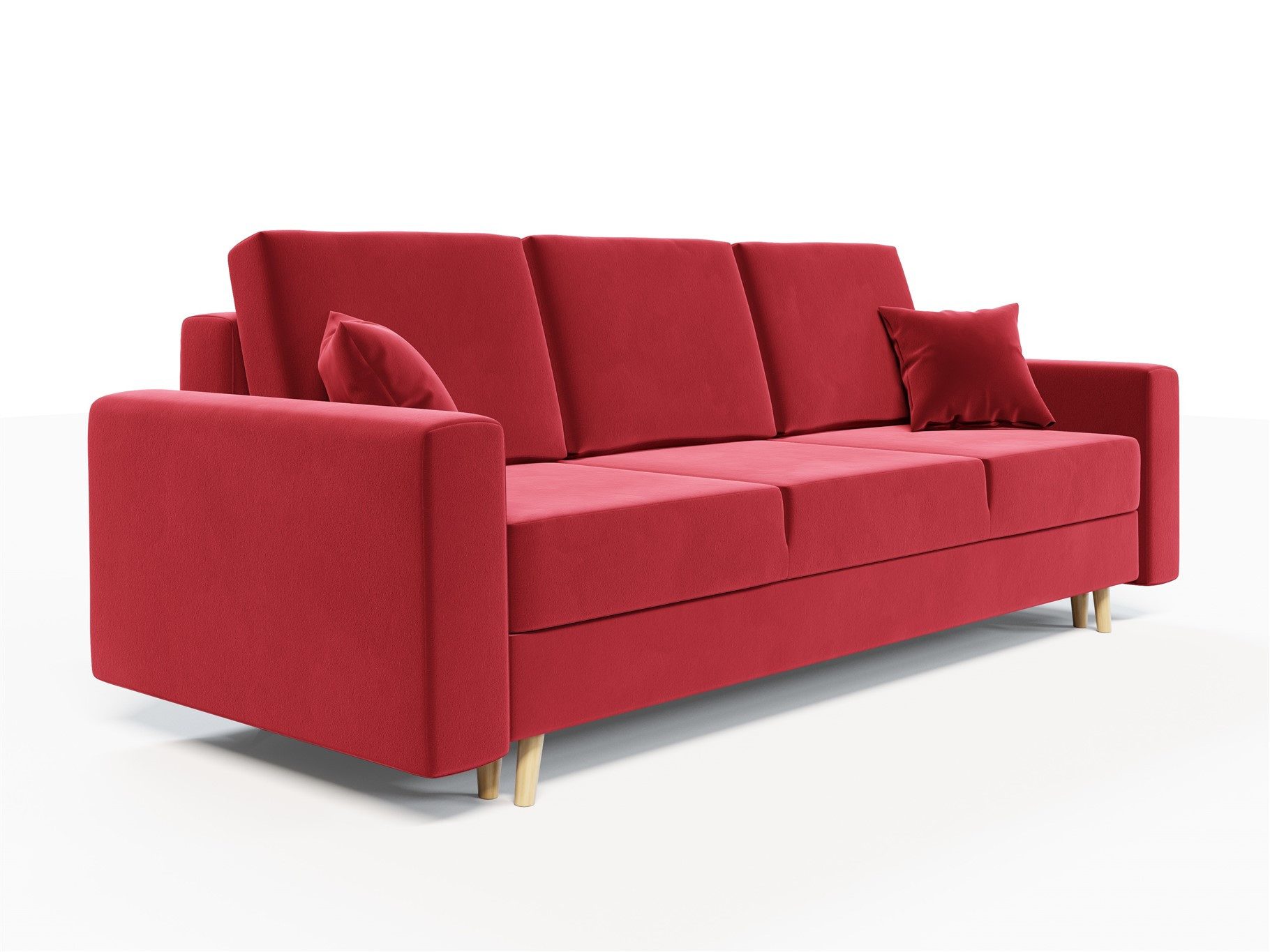 Fun Möbel 3-Sitzer Sofa CARDE mit Schlaffunktion in Stoff Itaka, inkl. Bettkasten, Rundumbezug