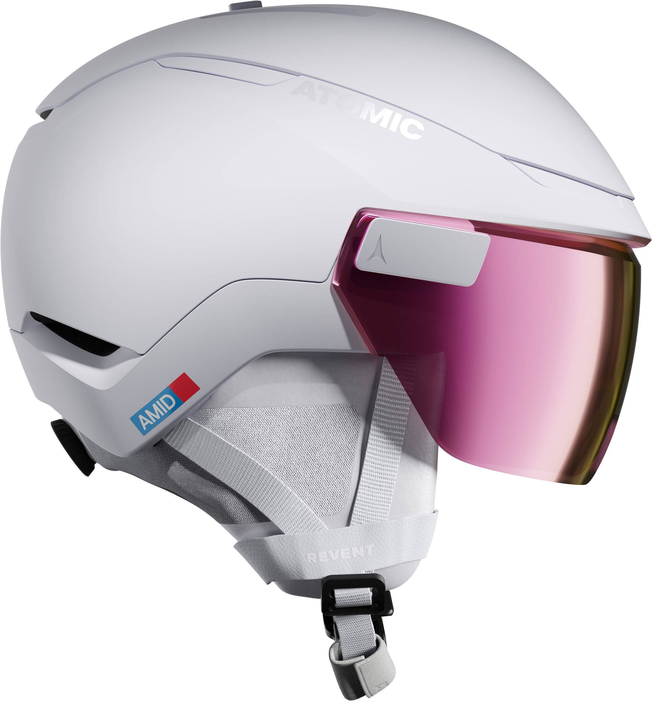 Atomic Skihelm REVENT GT AMID VISOR HD Wht He White Heather/