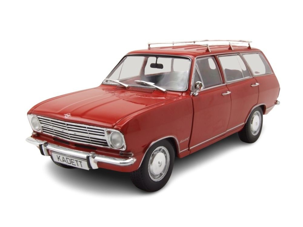 Whitebox Modellauto Opel Kadett B Caravan Kombi 1965 rot, Maßstab 1:24