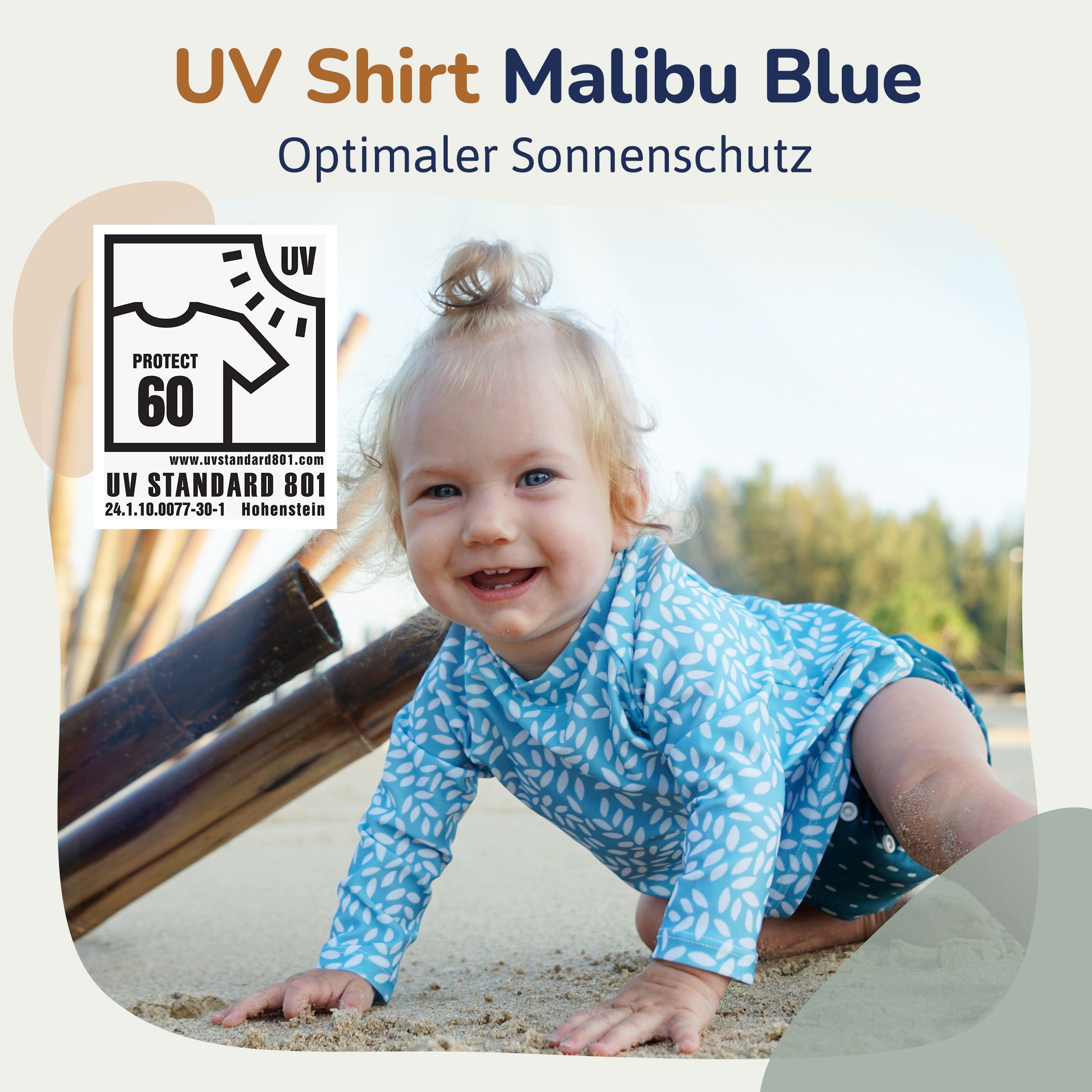 Hinzling Rash Guard UV Shirt Kinder Langarm & UPF 60 Sonnenschutz