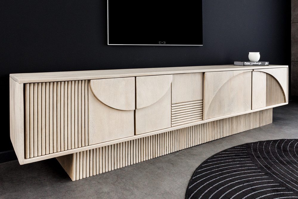 riess-ambiente Lowboard ART DECO 200cm weiß günstig online kaufen