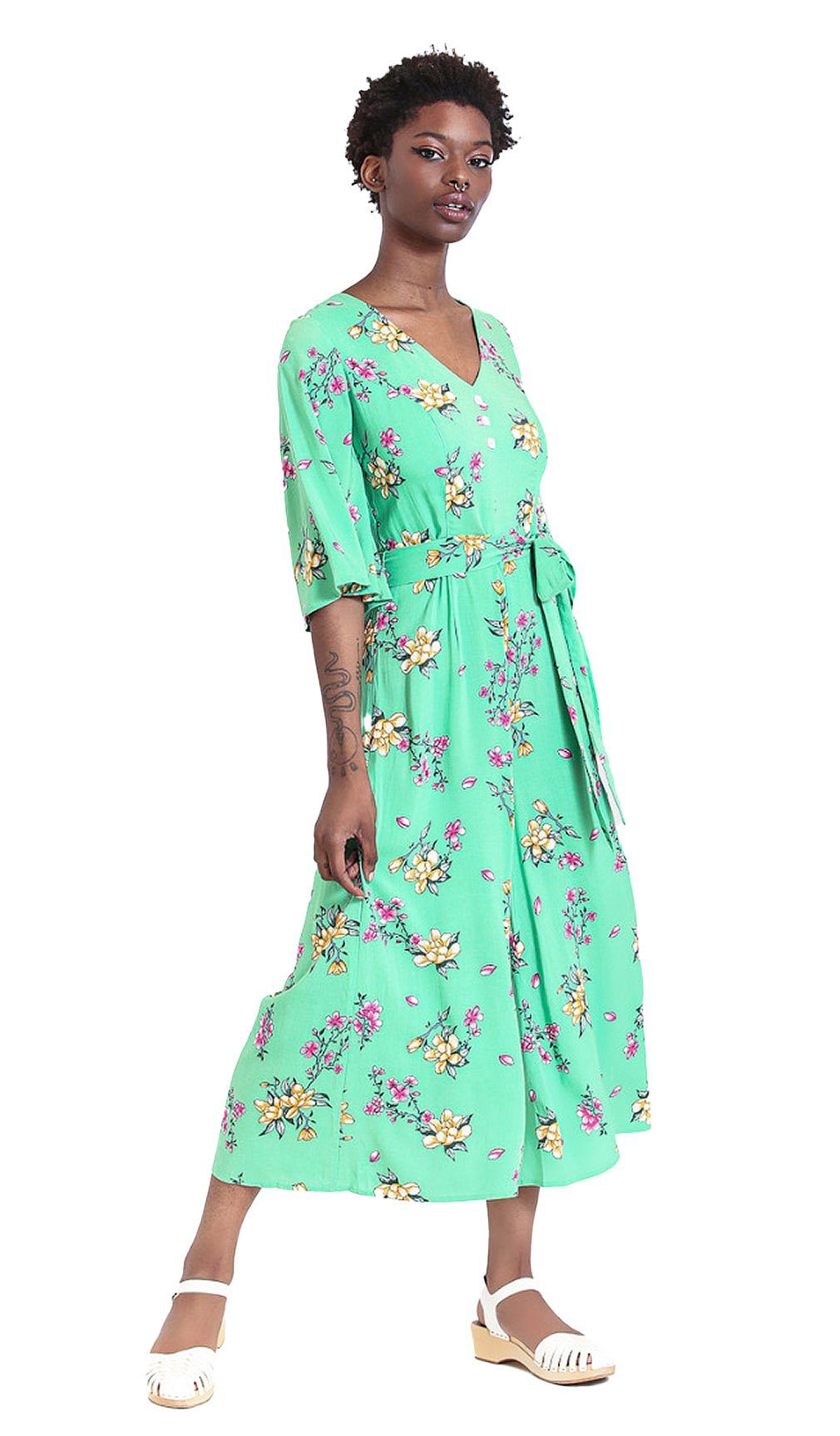 Hell Bunny Jumpsuit Adelina Vintage Retro Blumen Print