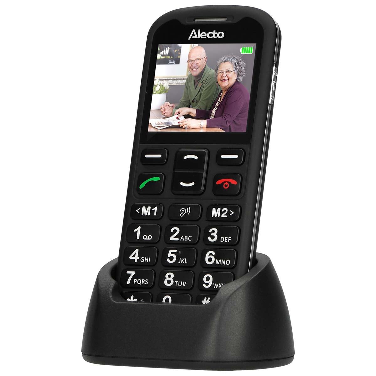 Alecto CM10 Seniorenhandy (5.59 cm/2.2 Zoll, SOS-Paniktaste, Hörgerätekompatibel, Bluetooth-Streaming, FM) – Bild 3 von 5