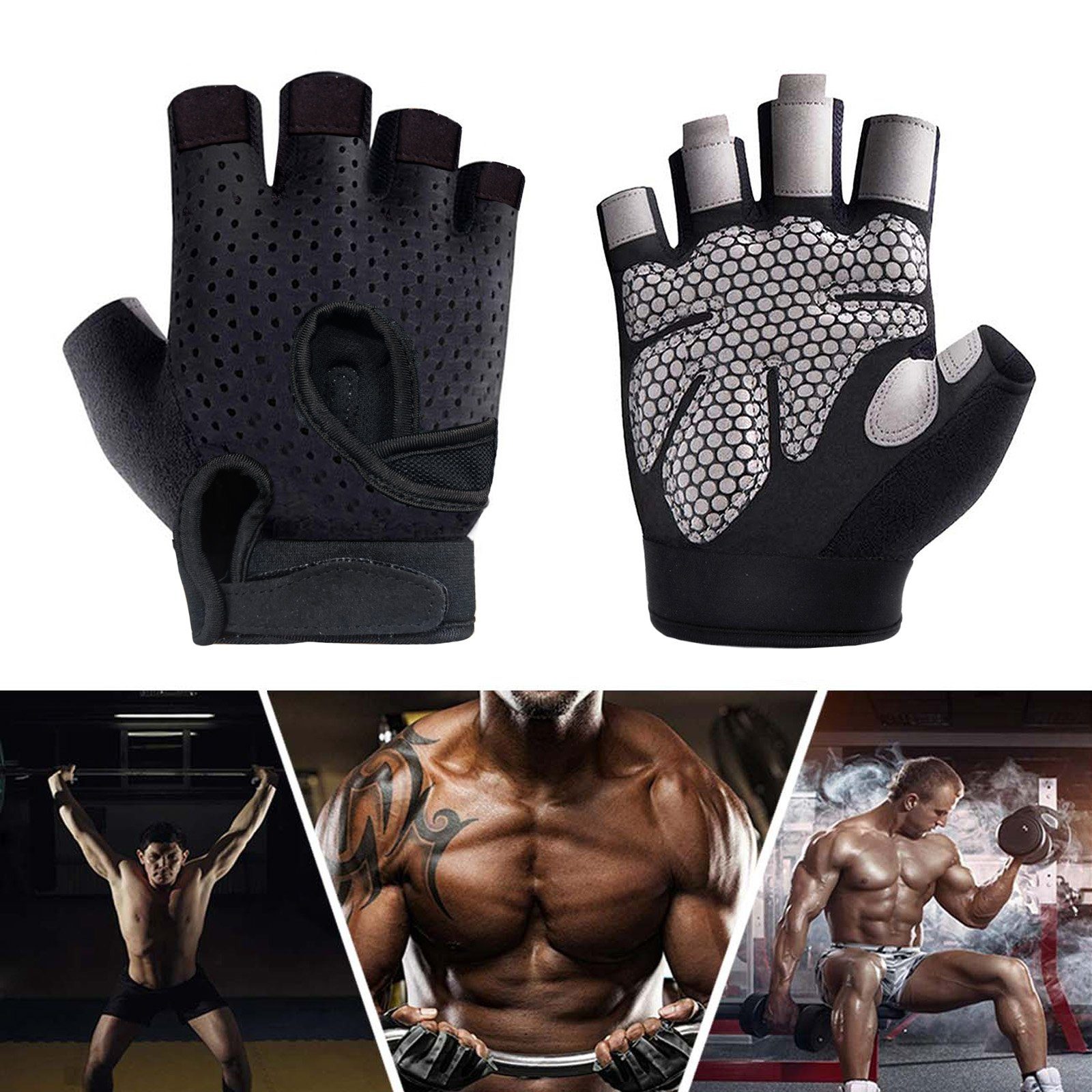 Gym Trainingshandschuhe Training Übung CALIYO Handschuhe für Fitness Männer Gewichtheben Finger volle Trainingshandschuhe Frauen