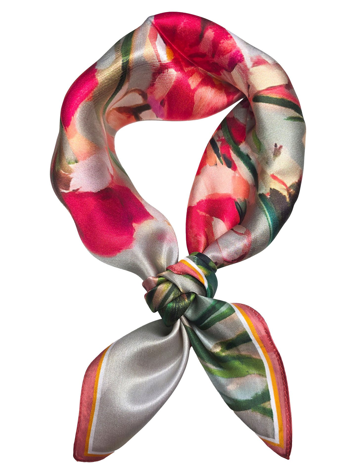 Moschen-Bayern Halstuch Halstuch Damen Nickituch Seidentuch Seidenhalstuch Rot Grün