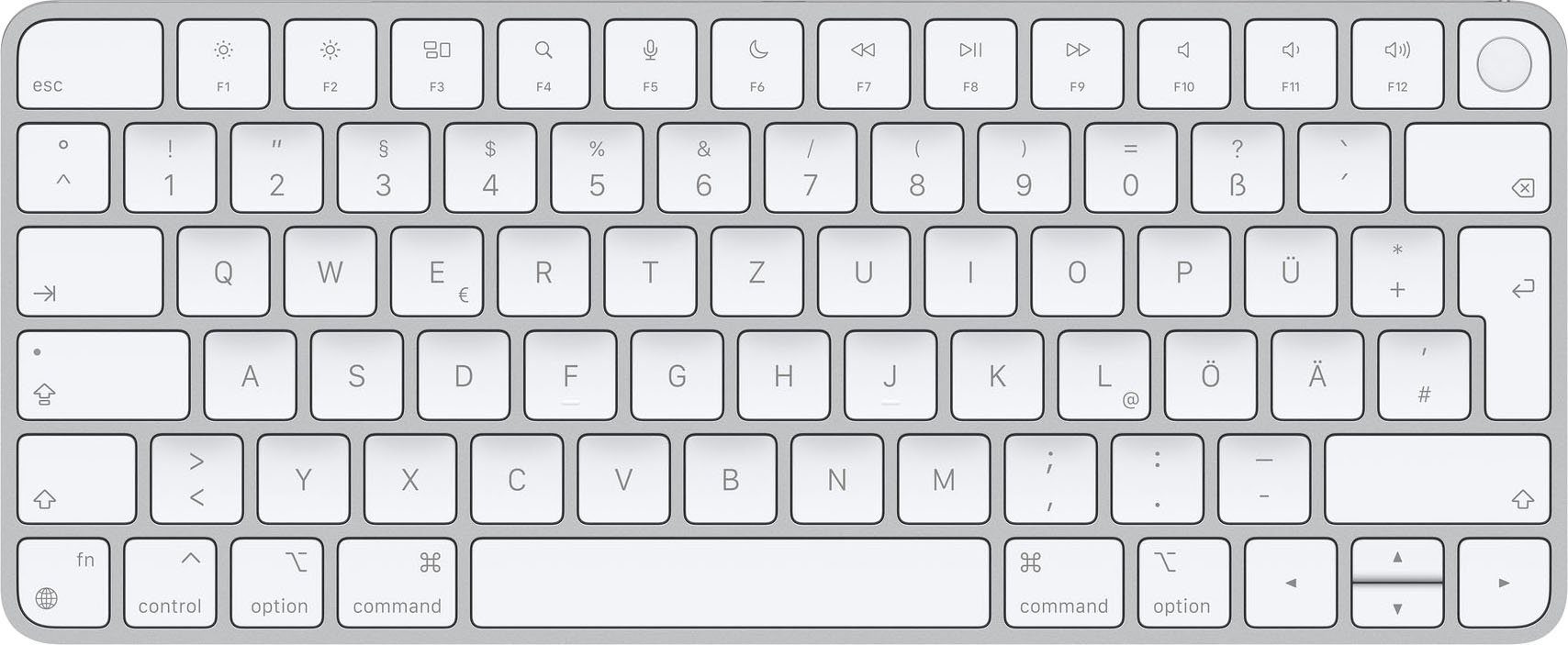 German for Apple Keyboard Mac Tastatur with ID with Magic Touch Apple silicon